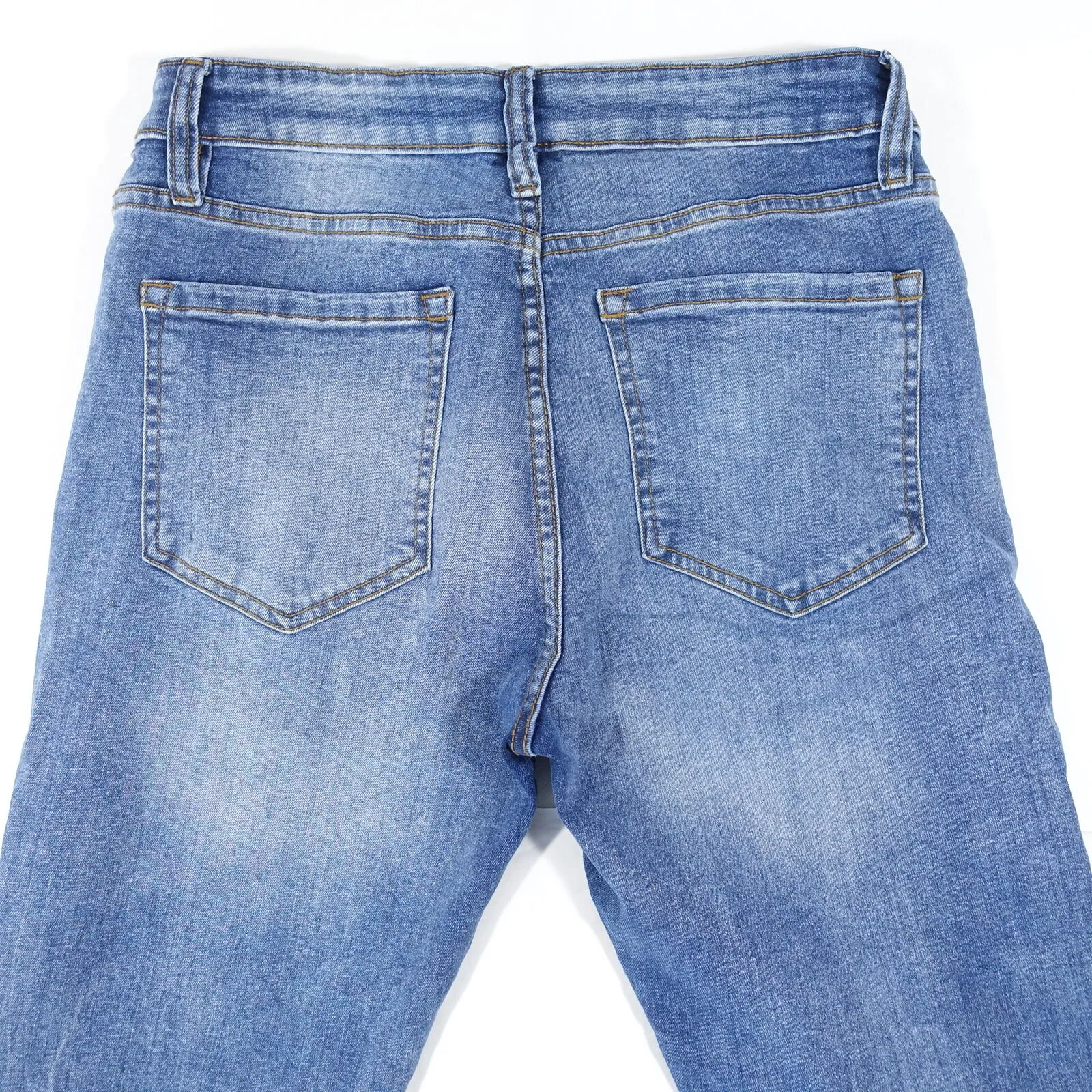 Jeans LAZER Sbiadito Azzurro 31X32 Slim Fit Elasticizzato Uomo Usato-