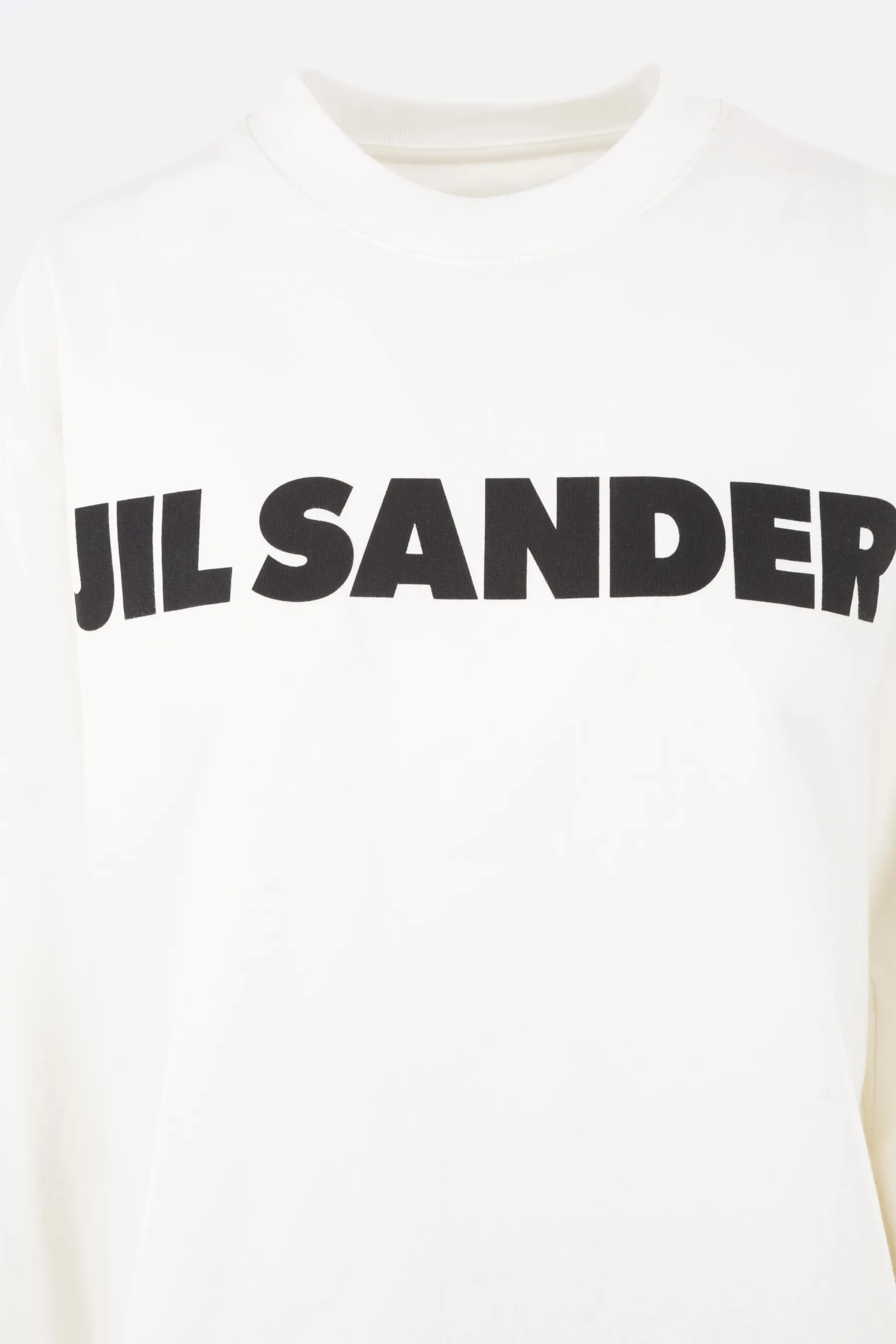  JIL SANDER t-shirt a maniche lunghe in cotone stampa logo 