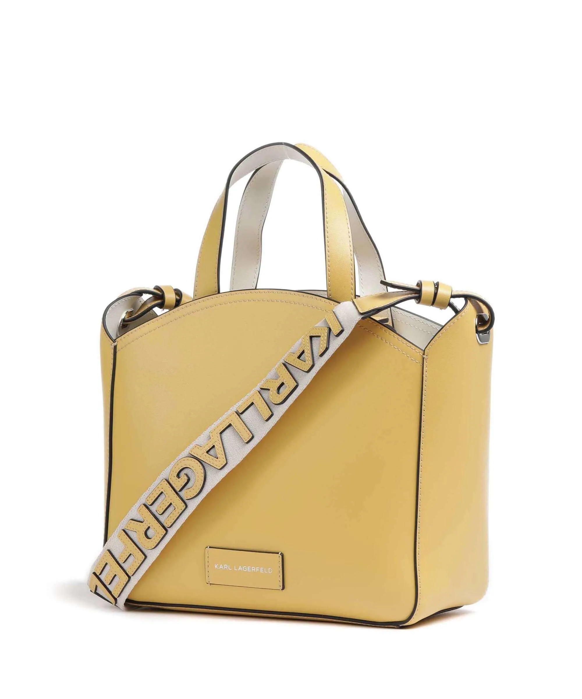  Karl Lagerfeld K/Circle Small Borsa a mano pelle di vacchetta finemente grana curry  