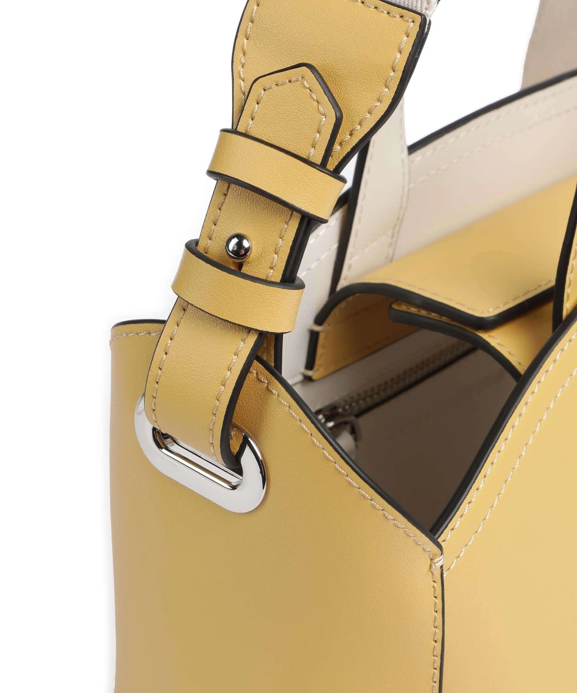  Karl Lagerfeld K/Circle Small Borsa a mano pelle di vacchetta finemente grana curry  