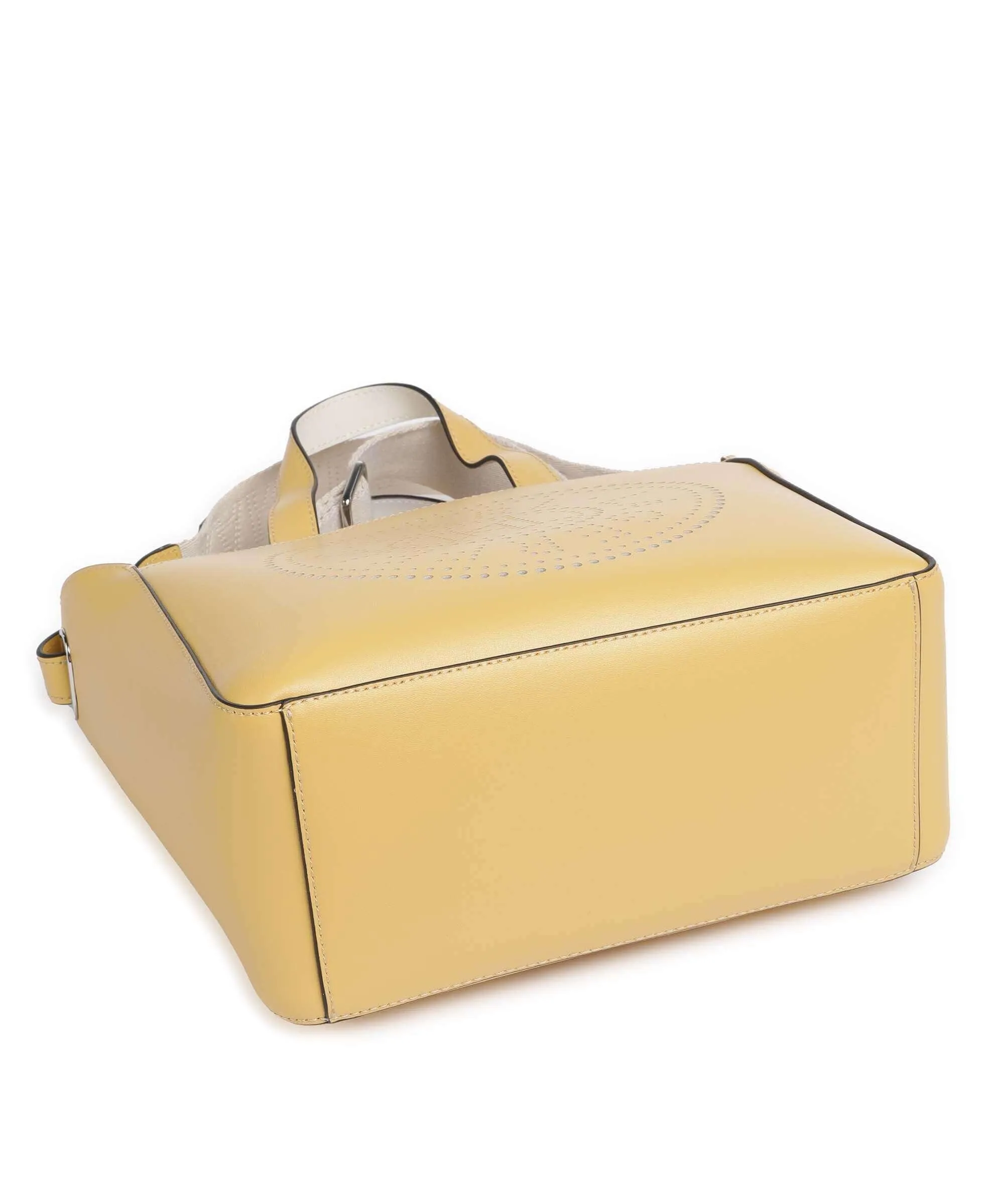  Karl Lagerfeld K/Circle Small Borsa a mano pelle di vacchetta finemente grana curry  