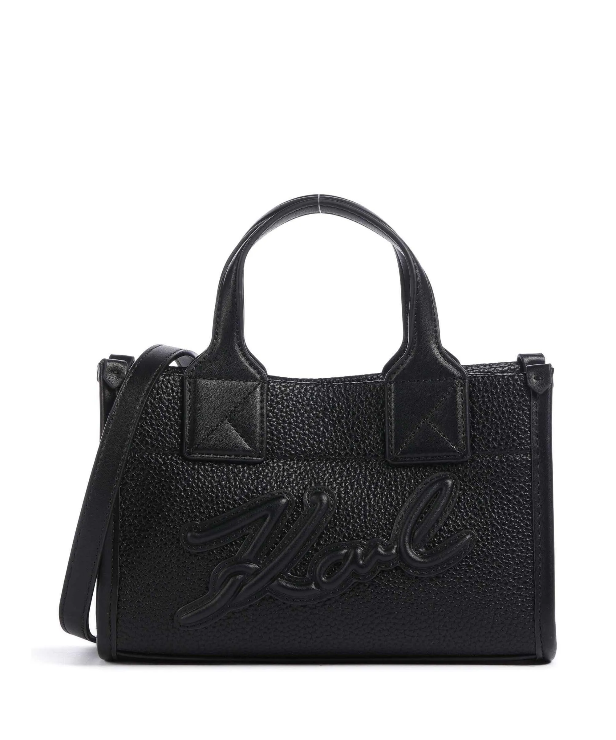  Karl Lagerfeld K/Skuare Small Borsa a mano poliuretano riciclato nero  