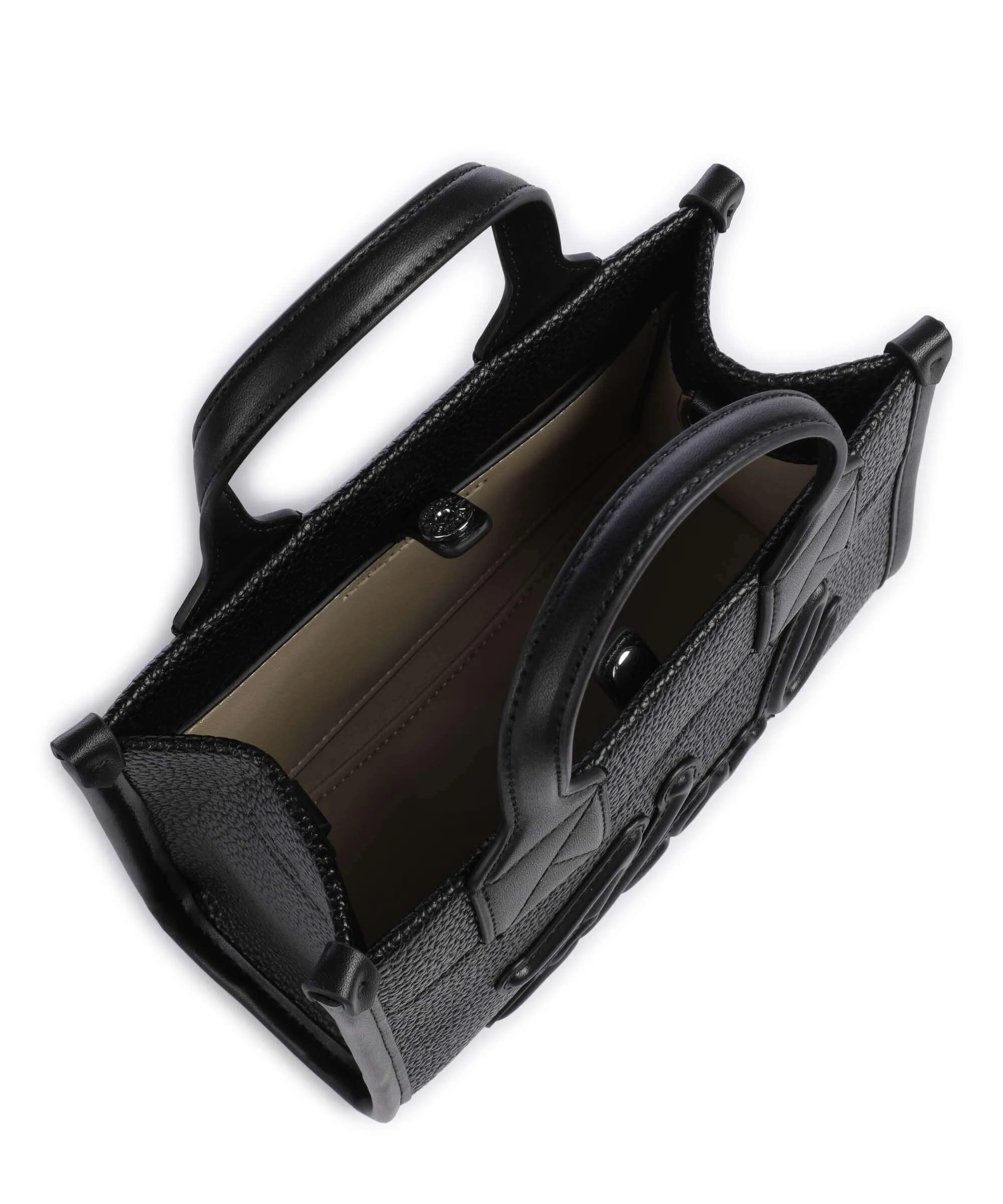  Karl Lagerfeld K/Skuare Small Borsa a mano poliuretano riciclato nero  
