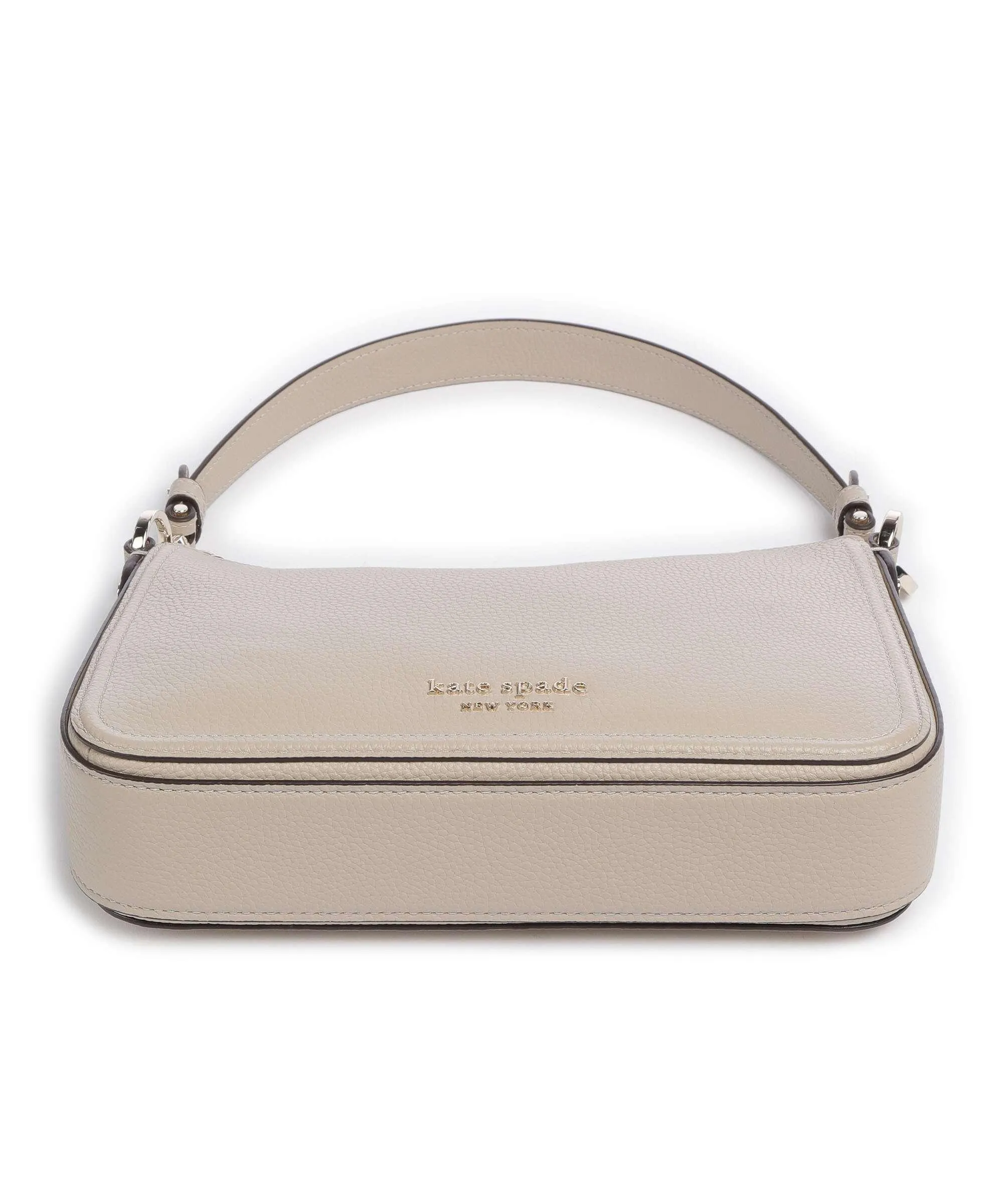  Kate Spade New York Hudson Borsa a spalla pelle di vacchetta grana beige  