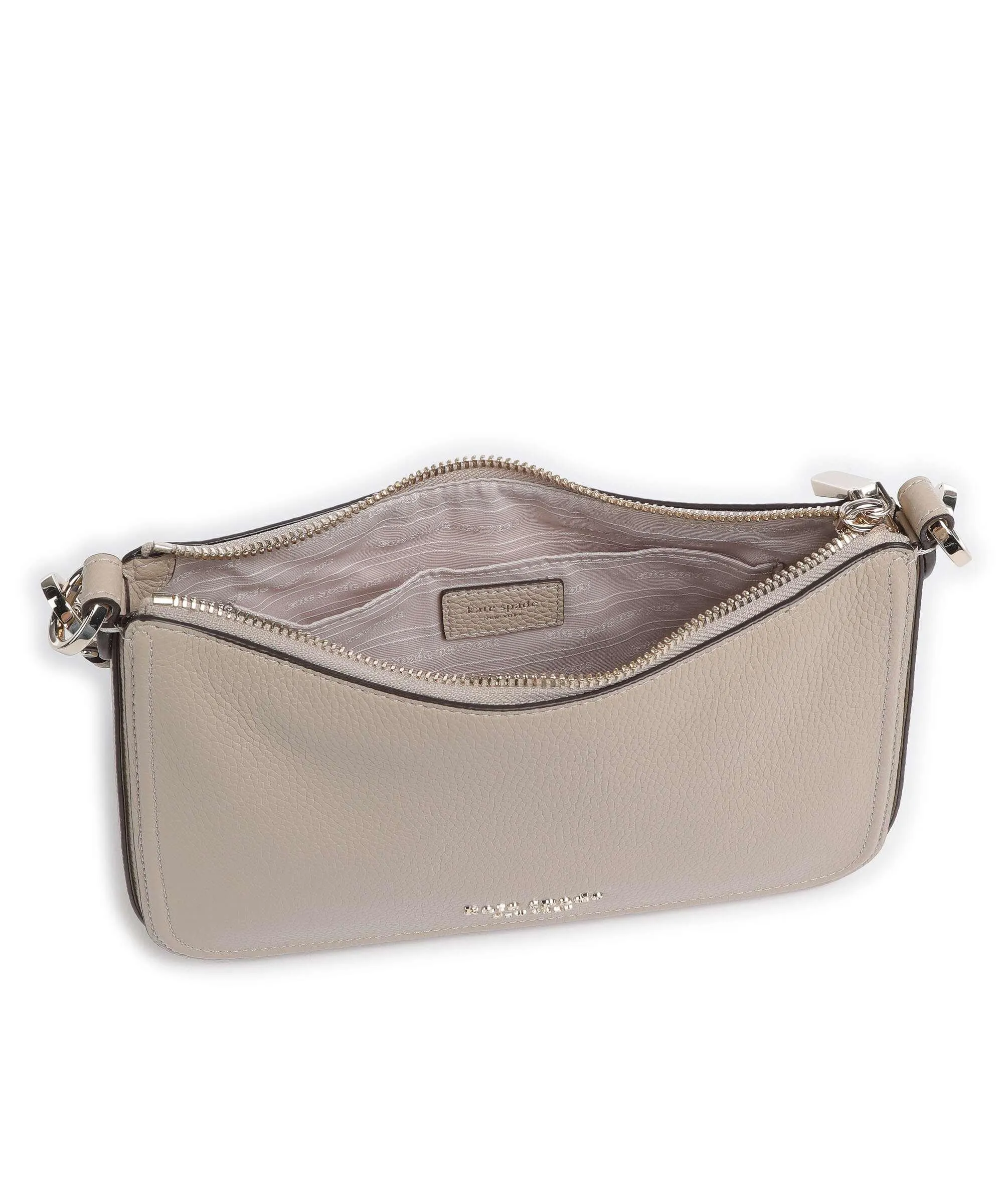  Kate Spade New York Hudson Borsa a spalla pelle di vacchetta grana beige  