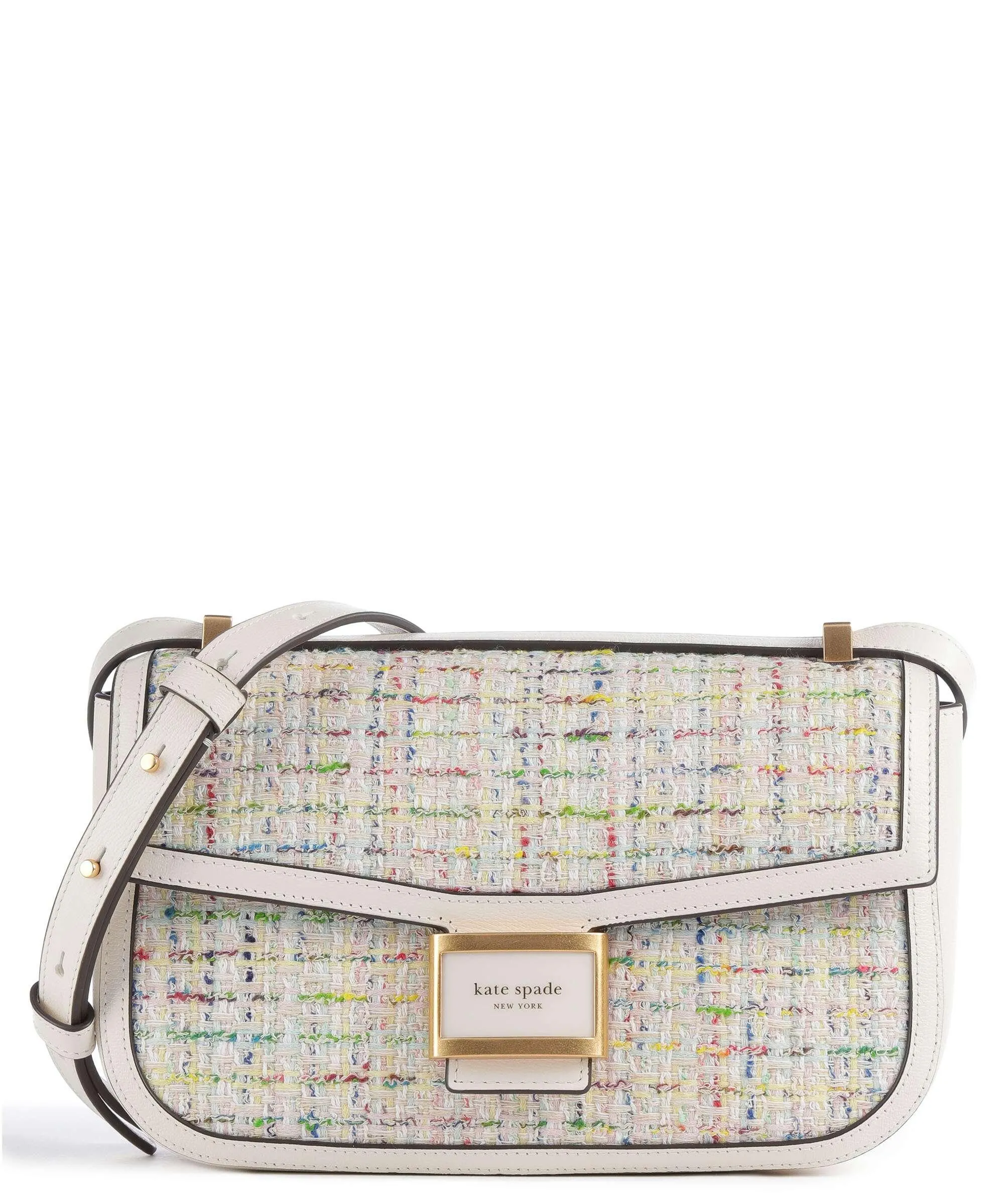  Kate Spade New York Katy Borsa a spalla pelle a grana fine avorio  