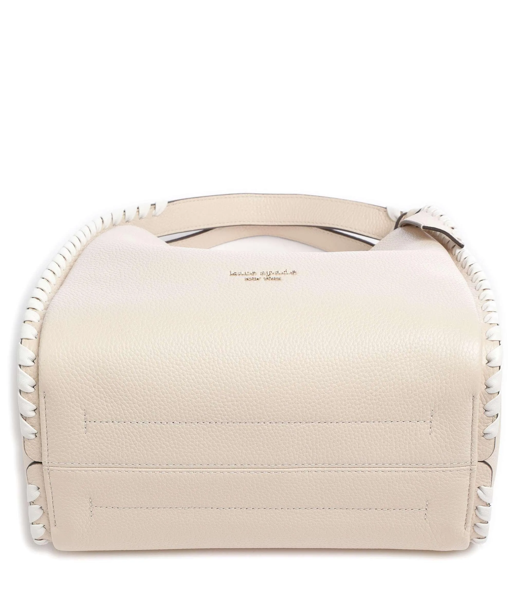 Kate Spade New York Knott Borsa a mano pelle granulata crema  