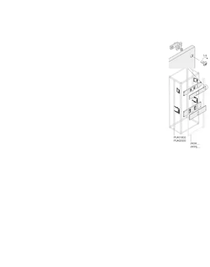 Kit di montaggio ABB per Schede di distribuzione principali, 400 x 500 x 400mm