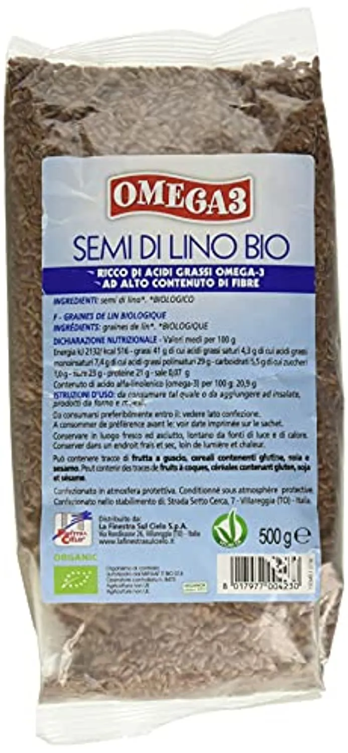 La finestra sul cielo- Omega3 - SEMI DI LINO BIO 500g