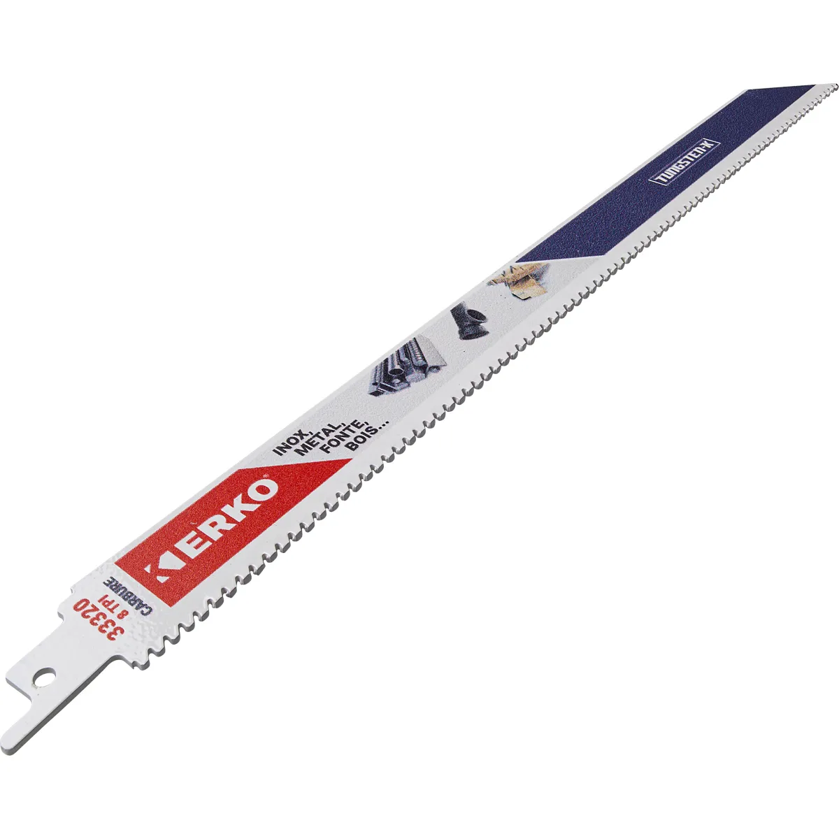 Lama per seghetto alternativo ERKO, lunghezza di taglio 300mm, 8 denti per pollice , 25 pezzi