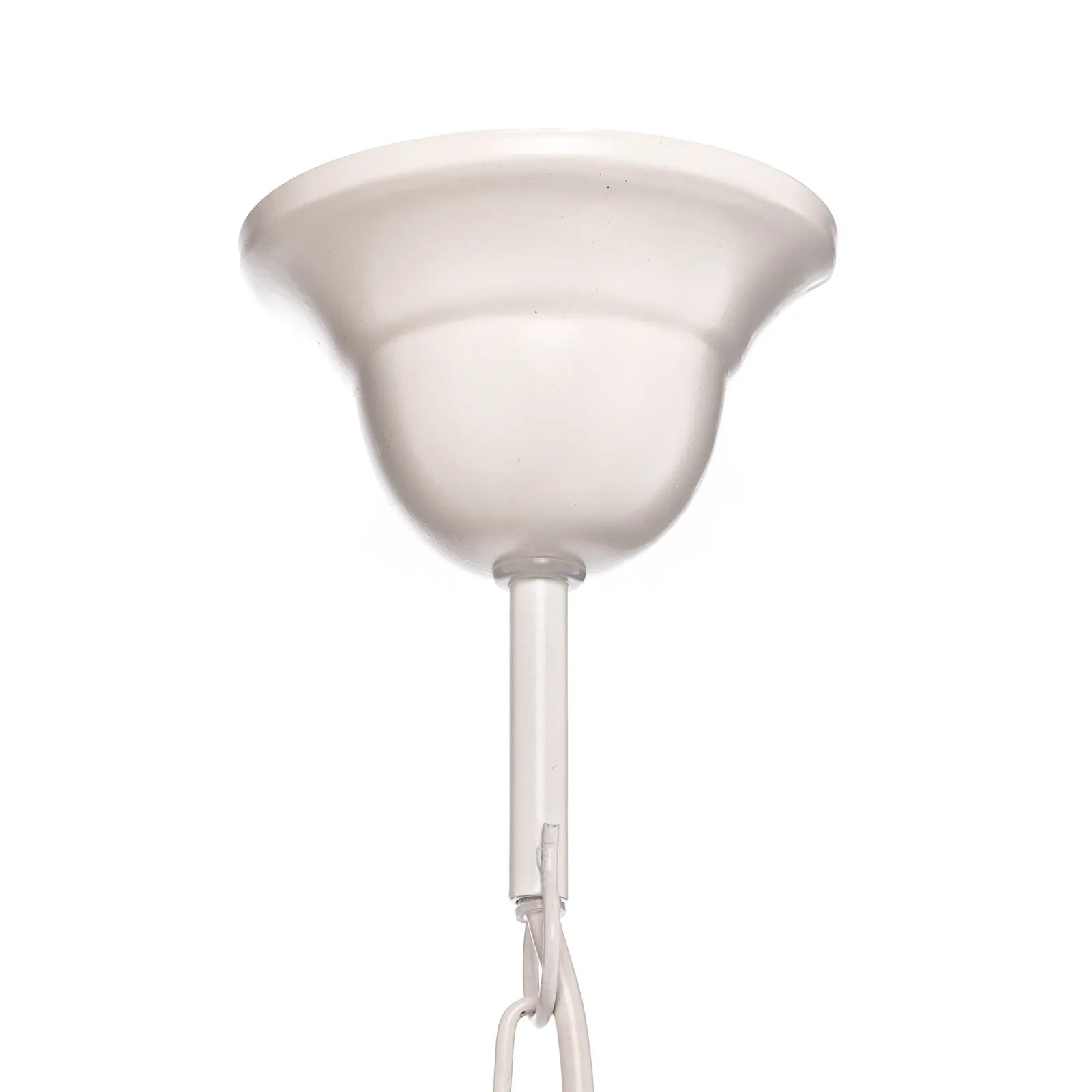 Lampada a sospensione Elmo, 2 luci, bianco