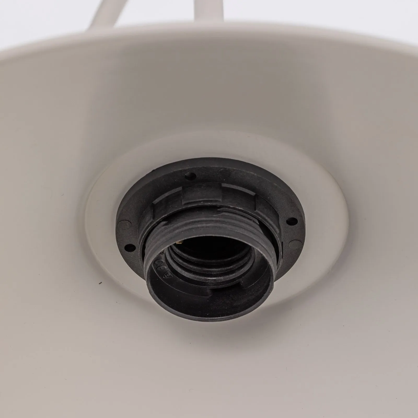 Lampada a sospensione Elmo, 2 luci, bianco