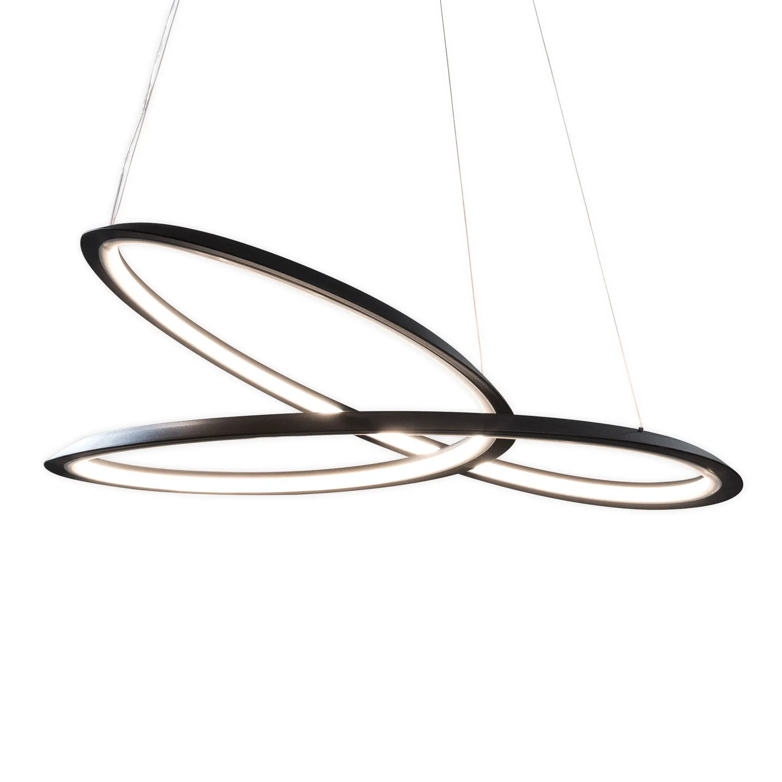 Lampada a sospensione Kepler 2.700K Down Ø84cm nero