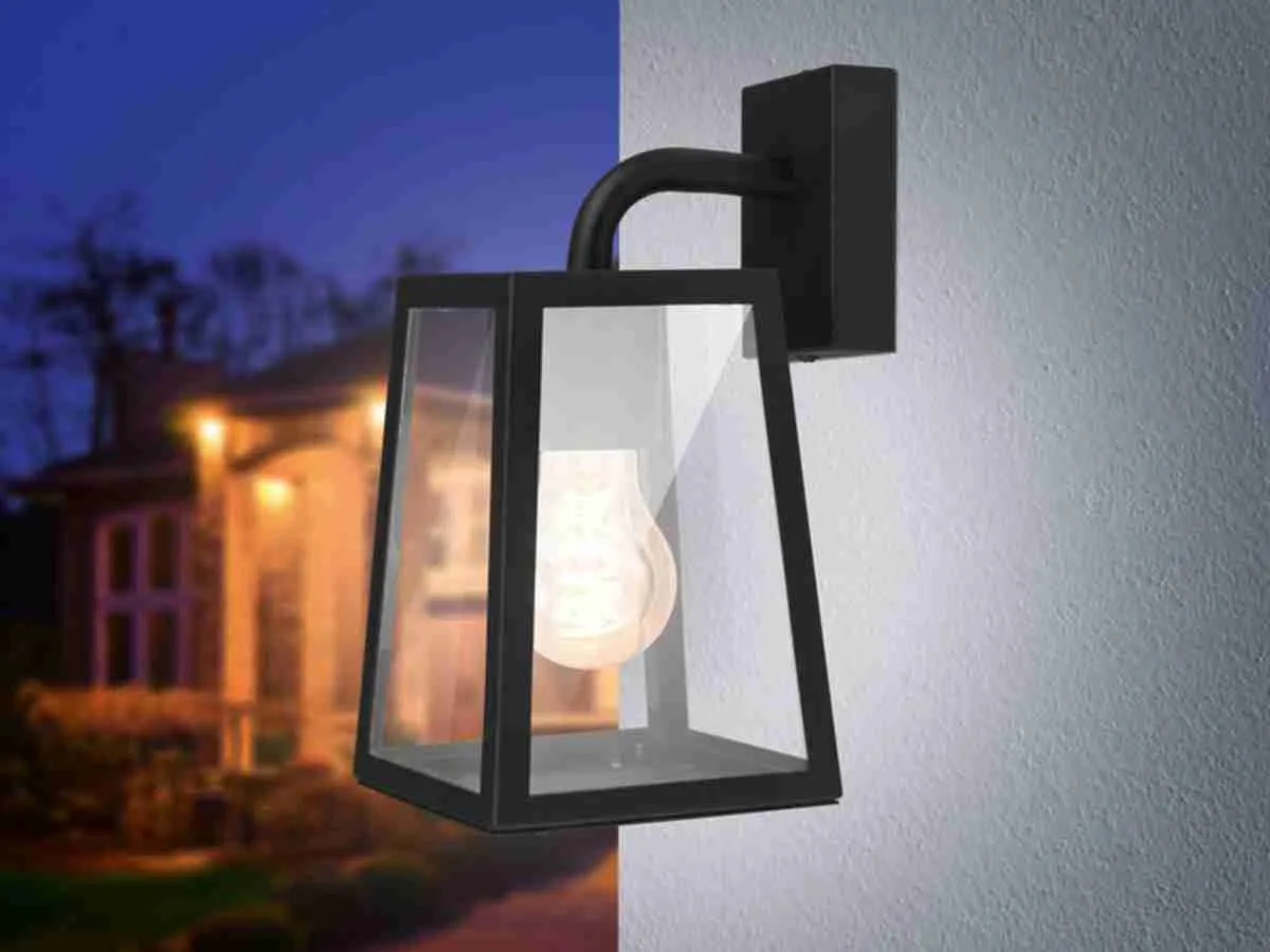 Lampada Lanterna LED Esterni sensore crepuscolare risparmio energetico vintage 