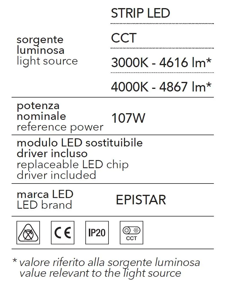 Lampadario Band Diodi Cerchio 80cm Per Tavolo Da Pranzo Led CCT 3000k-4000k Affralux 2071