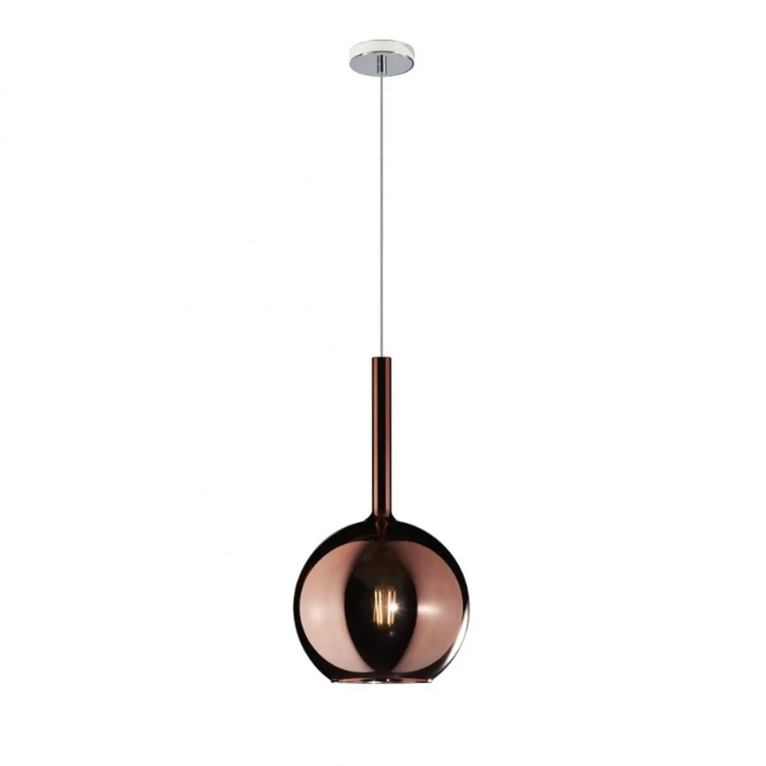 Lampadario moderno Top Light FUTURE 1155CR SM E27 LED vetro pirex soffiato sospensione