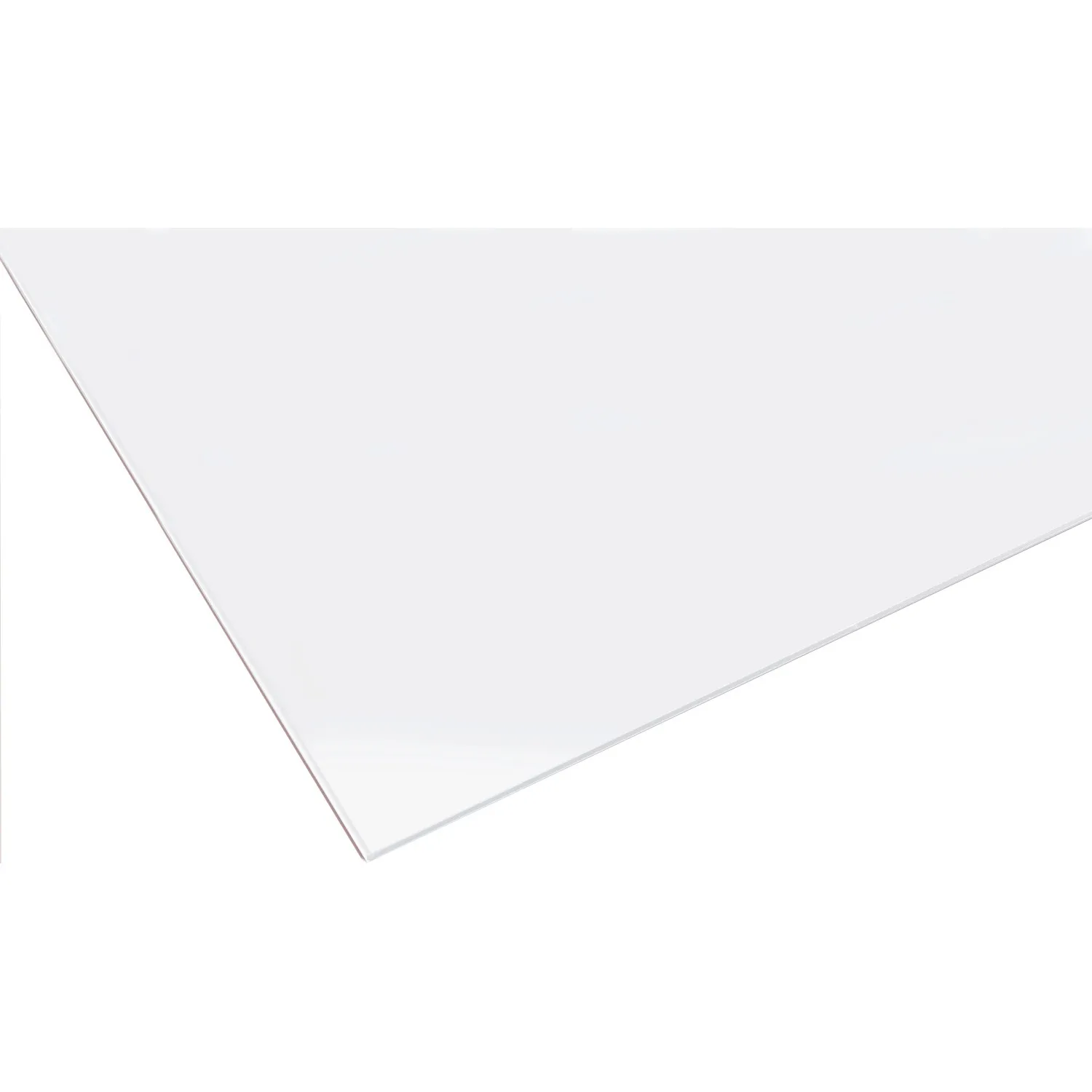 Lastra in vetro sintetico liscio Poliver 100x100 cm sp 2,5 mm trasparente