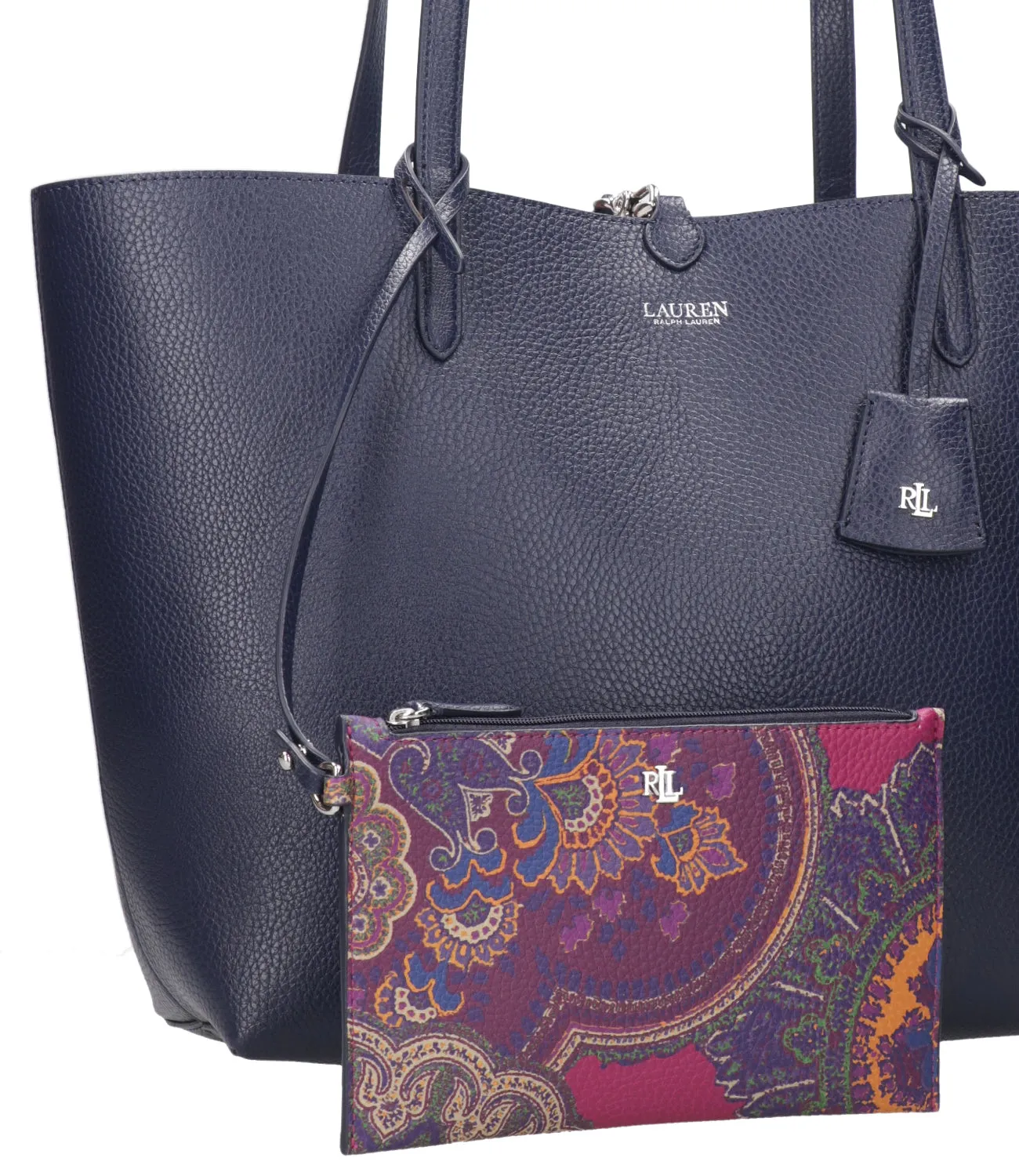 Lauren Ralph Lauren | Borsa Tote Reversibile Medium Blu navy