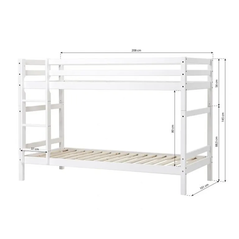 Letto medio-alto rete a doghe HS-Luxury
