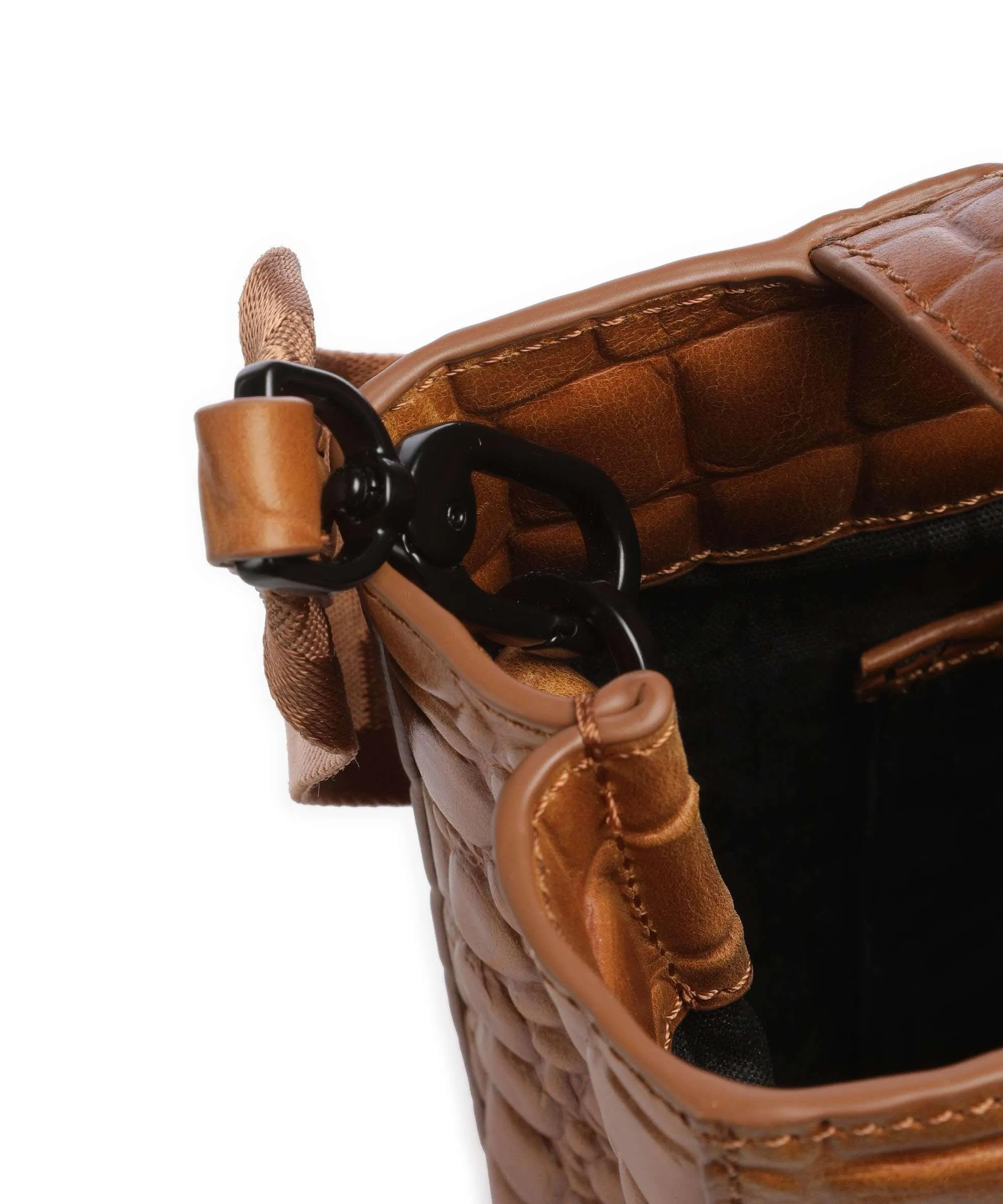  Liebeskind Paper Bag Waxy Croco S Borsa a mano pelle tan  