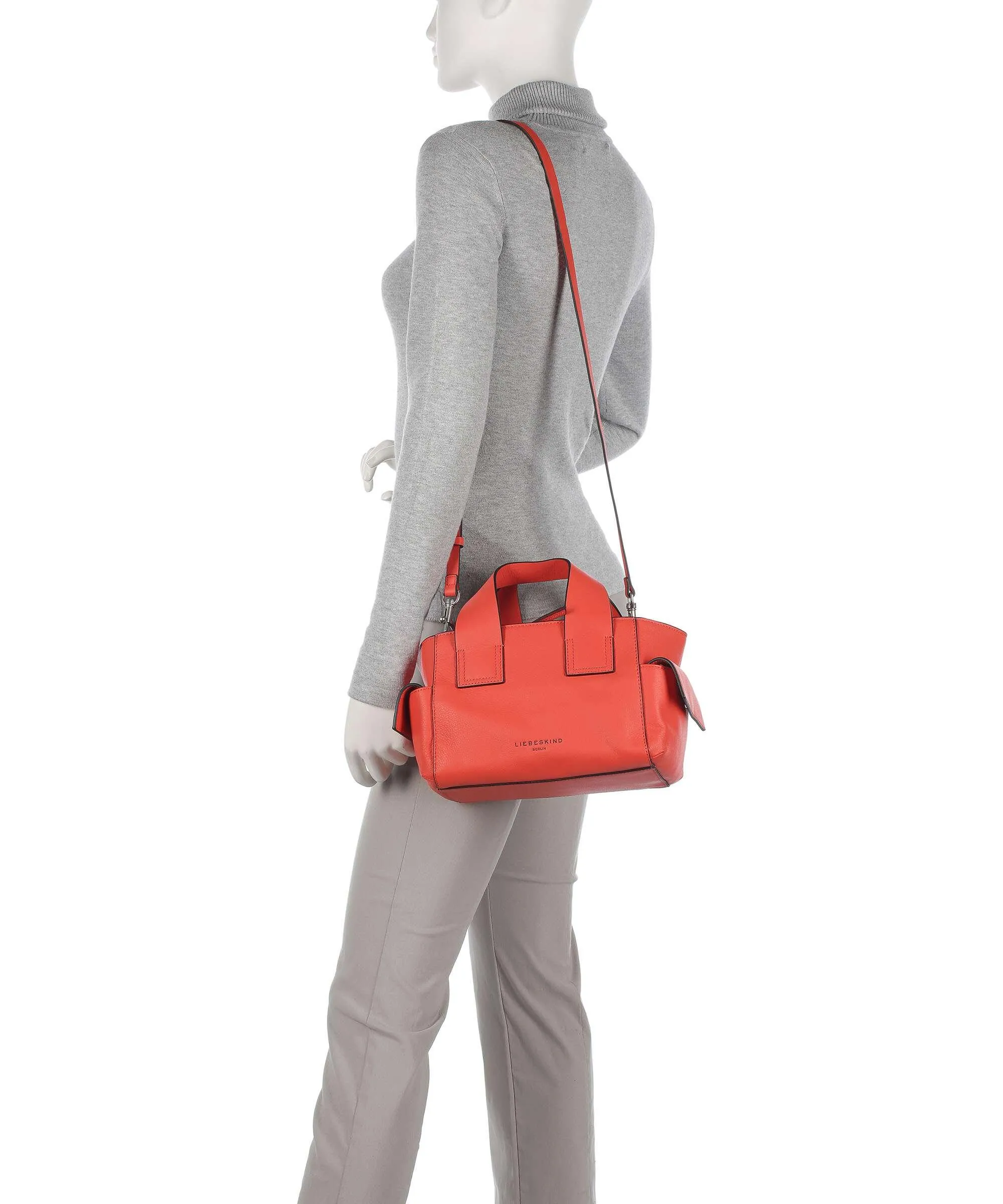  Liebeskind Sienna 2 S Borsa a mano pelle a grana fine rosso  