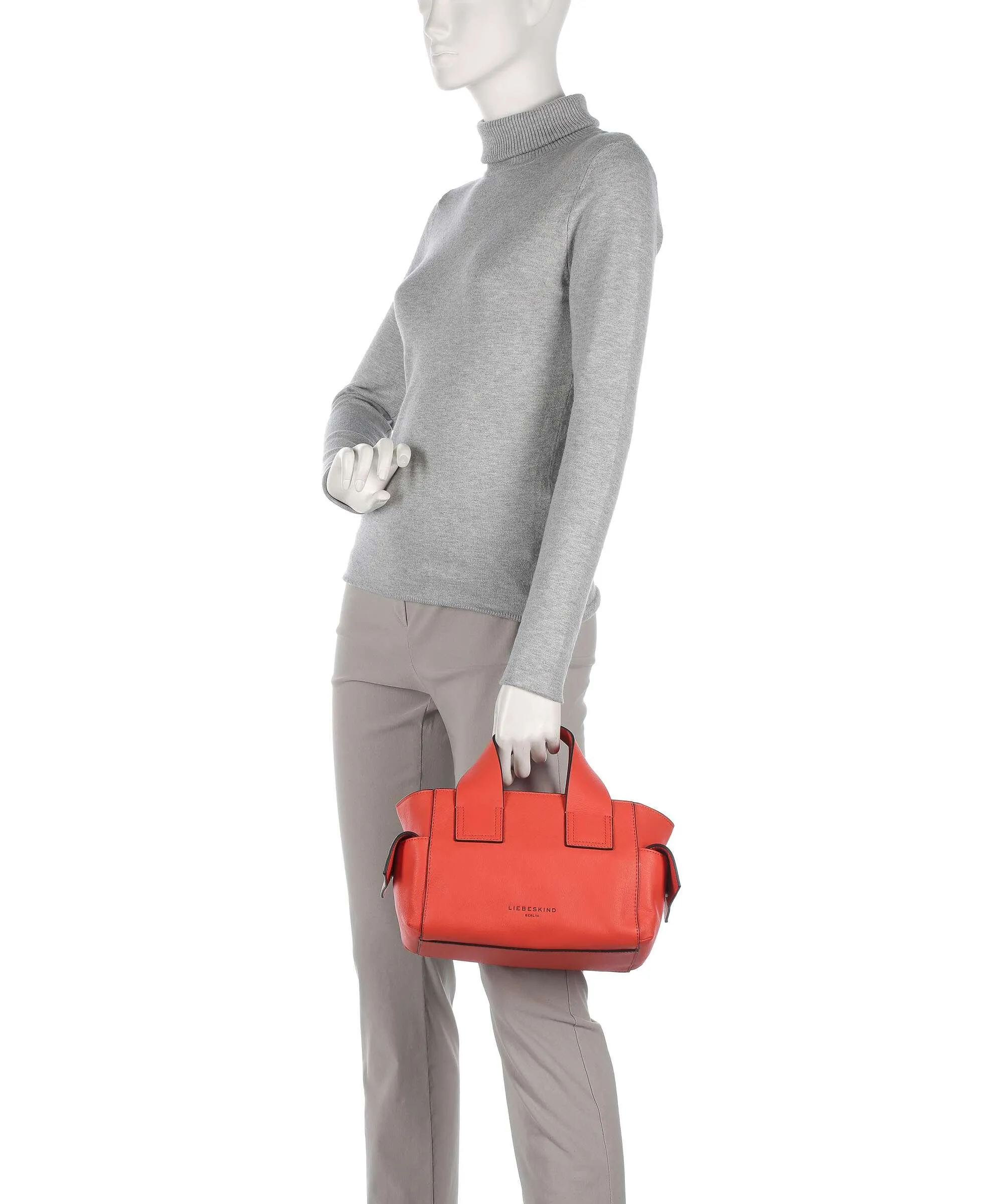  Liebeskind Sienna 2 S Borsa a mano pelle a grana fine rosso  
