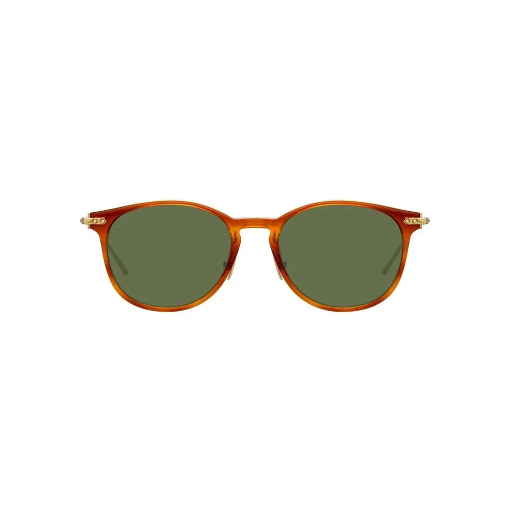 Linda Farrow - Occhiali da Sole D-Frame Linear Fuller C11 in Casetto - LF01C11SUN - Linda Farrow Eyewear