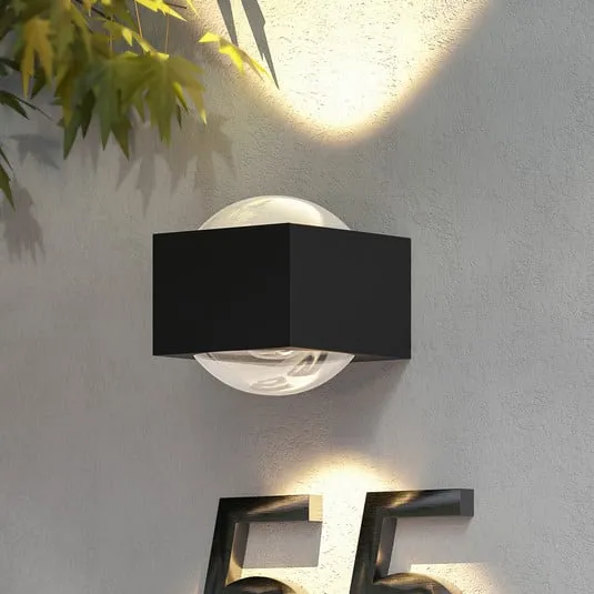 Lucande Almos applique LED esterni angolare 2 luci