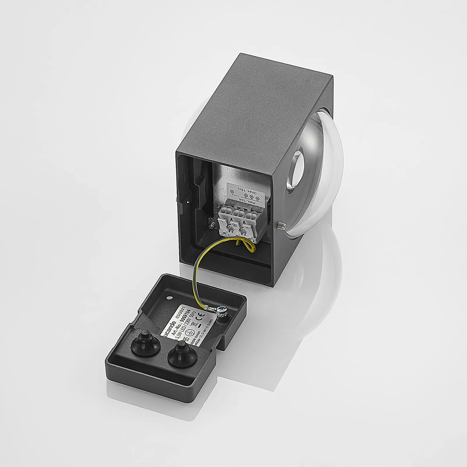 Lucande Almos applique LED esterni angolare 2 luci