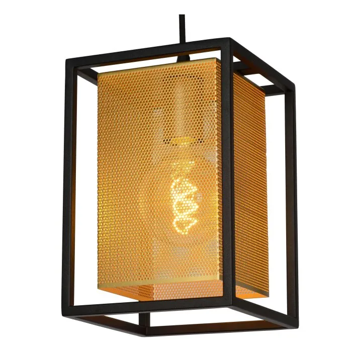 Lucide SANSA Lampada a Sospensione Nero, 1-Luce