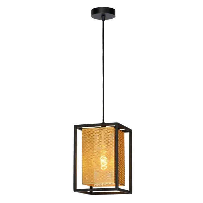 Lucide SANSA Lampada a Sospensione Nero, 1-Luce