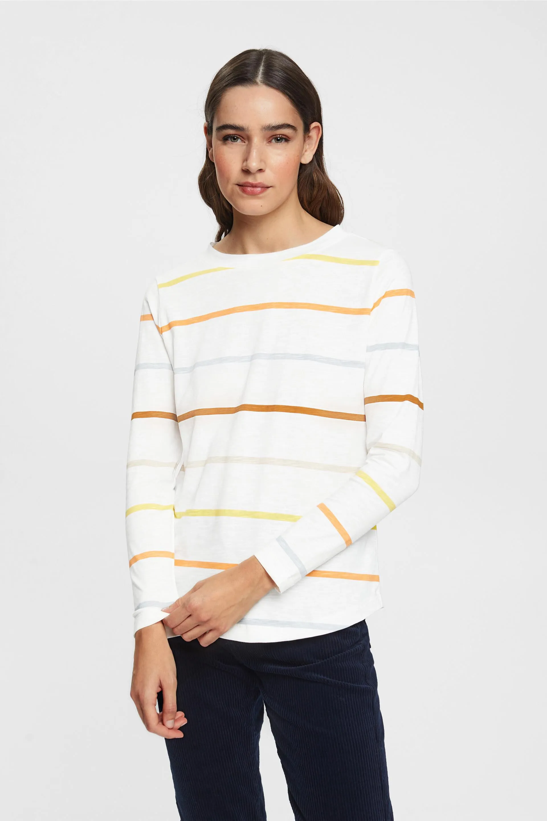 Maglia a maniche lunghe a righe