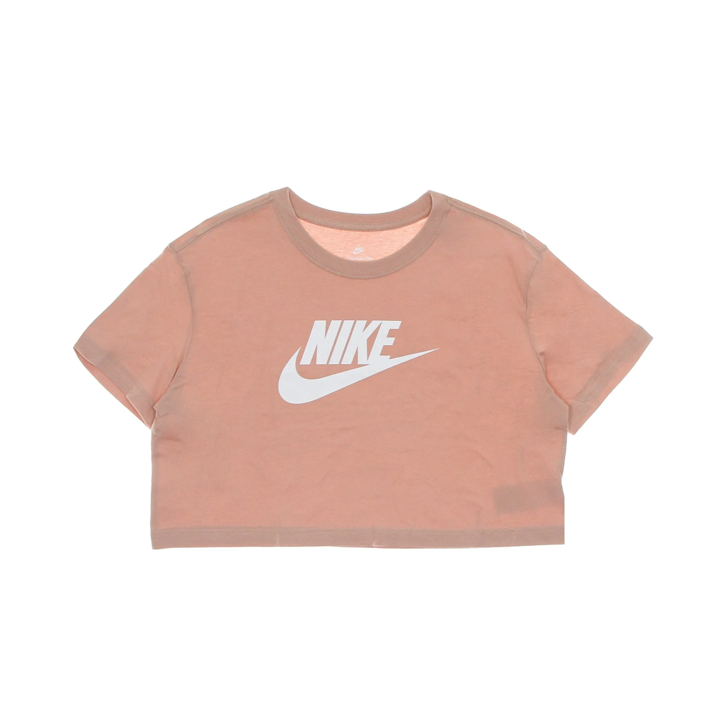 Maglietta Corta Donna Essential Crop Icon Tee Rose Whisper/white