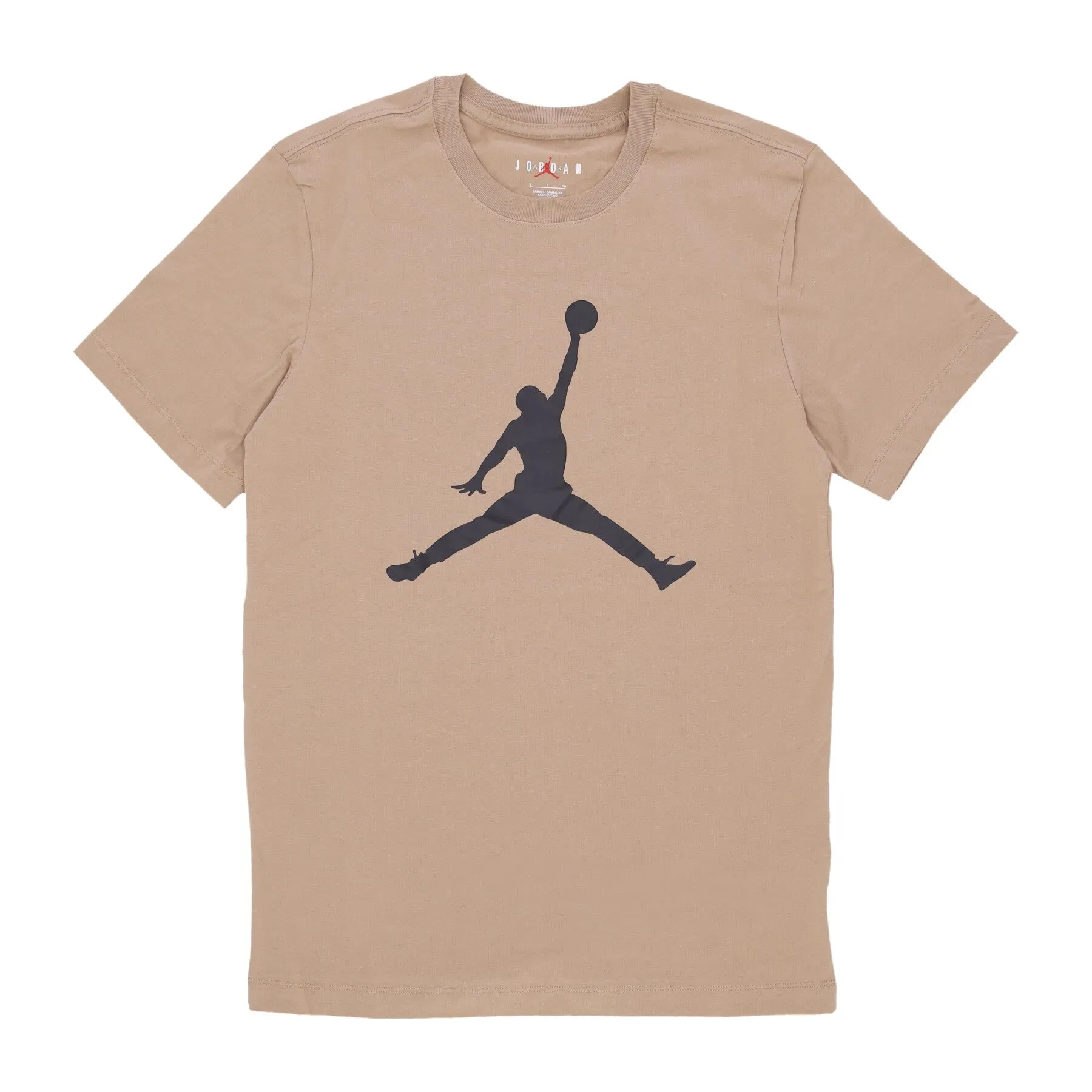 Maglietta Uomo Jumpman Crew British Khaki/black