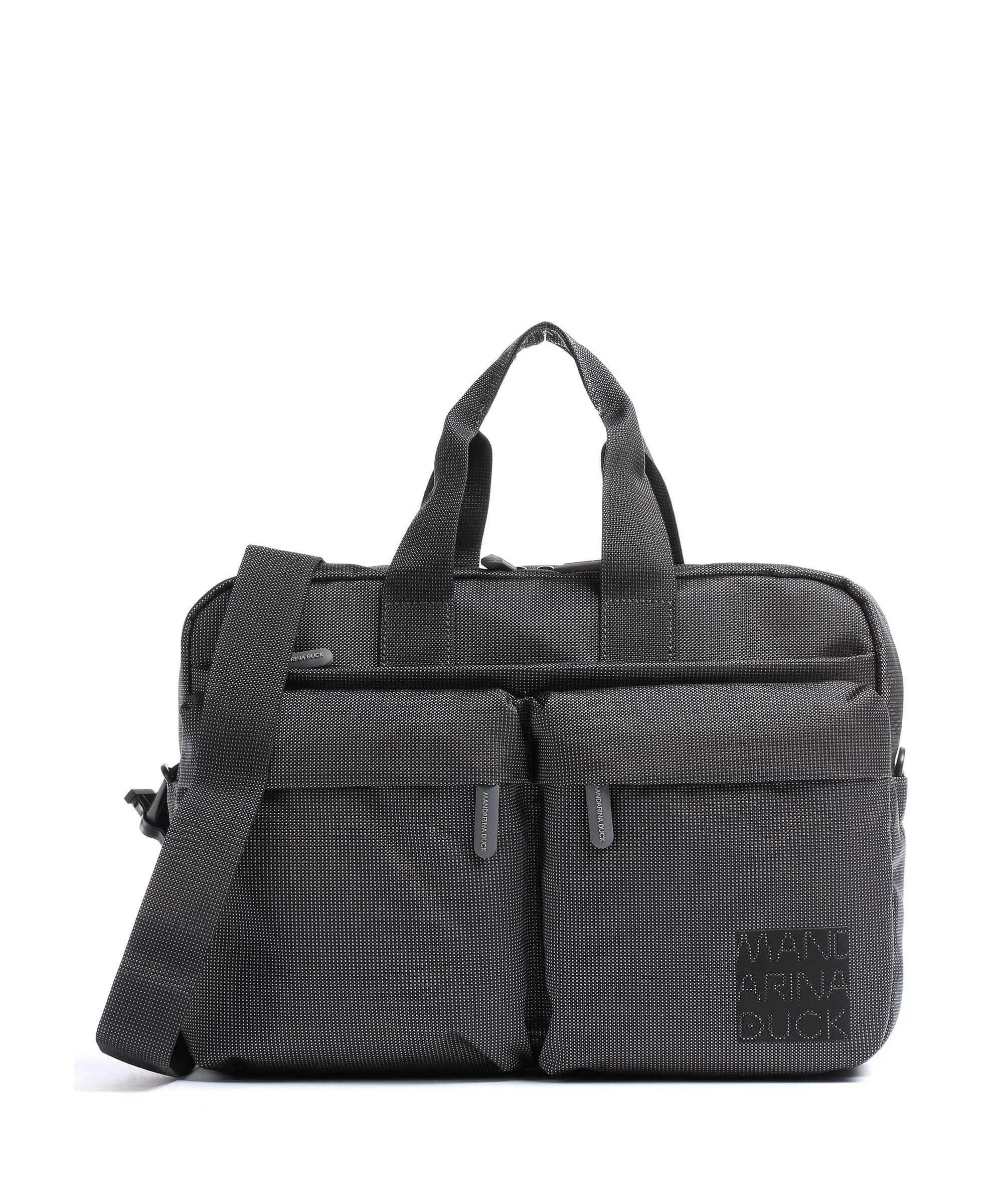  Mandarina Duck District Cartella 14″ poliestere grigio  