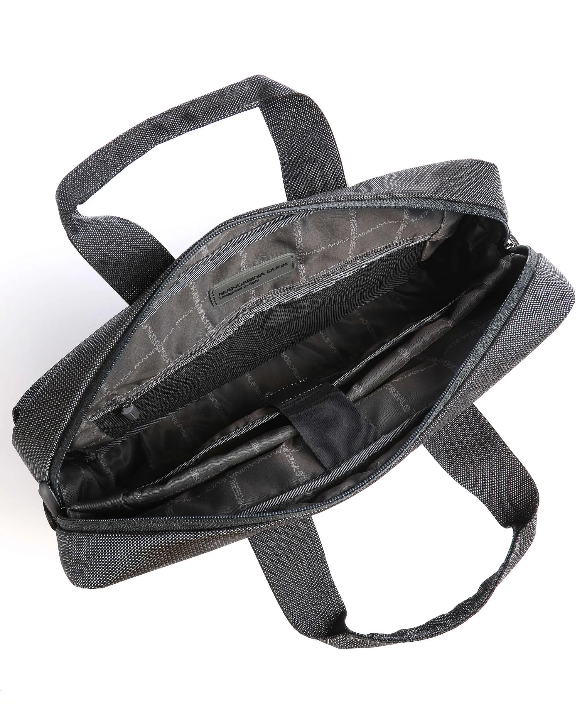  Mandarina Duck District Cartella 14″ poliestere grigio  
