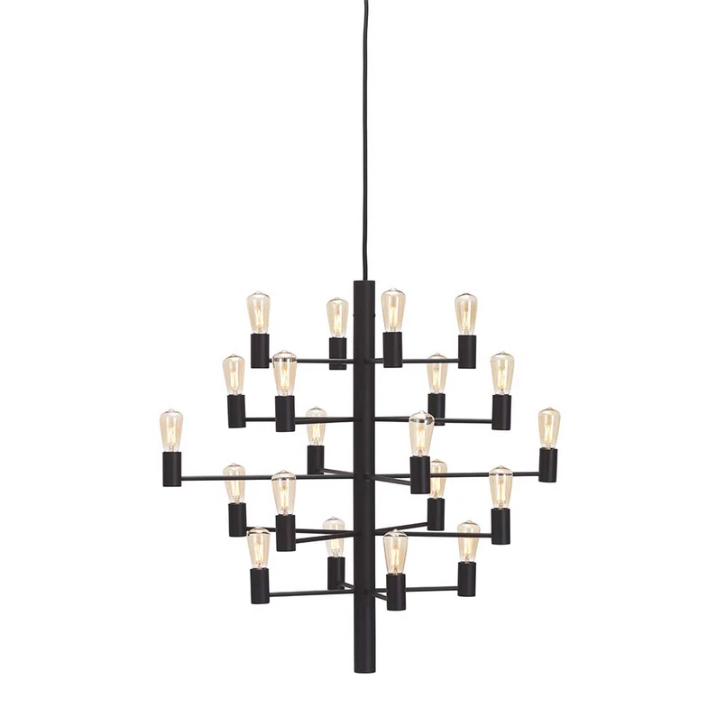 Manola 20 Lampadario Nero Dimmerabile LED - Herstal | Acquista online