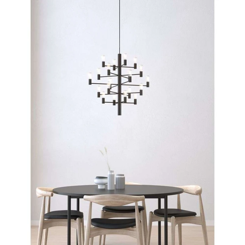 Manola 20 Lampadario Nero Dimmerabile LED - Herstal | Acquista online