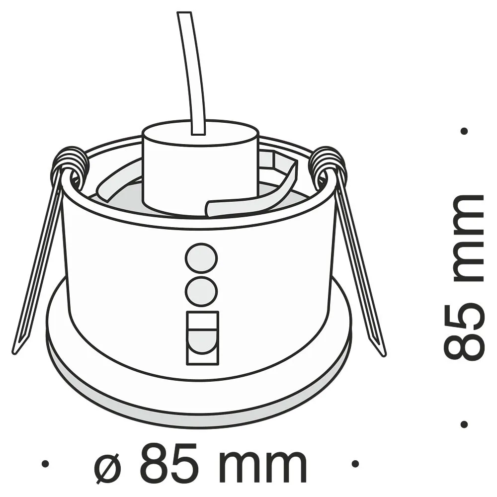Maytoni  Faretti da incasso moderni con struttura in alluminio verniciato Zoom - 50W
