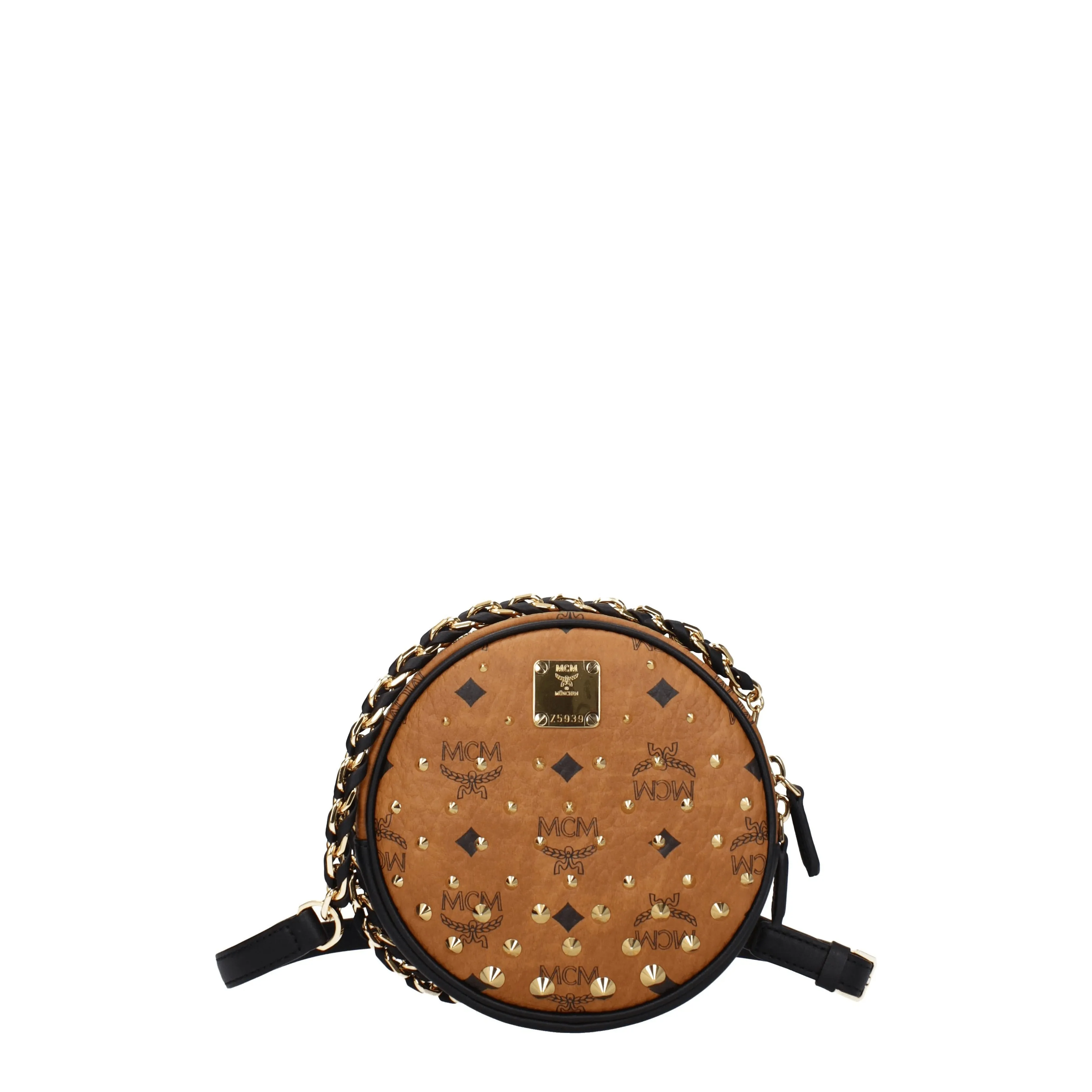 MCM Borse a Tracolla Donna Pelle Marrone/Nero