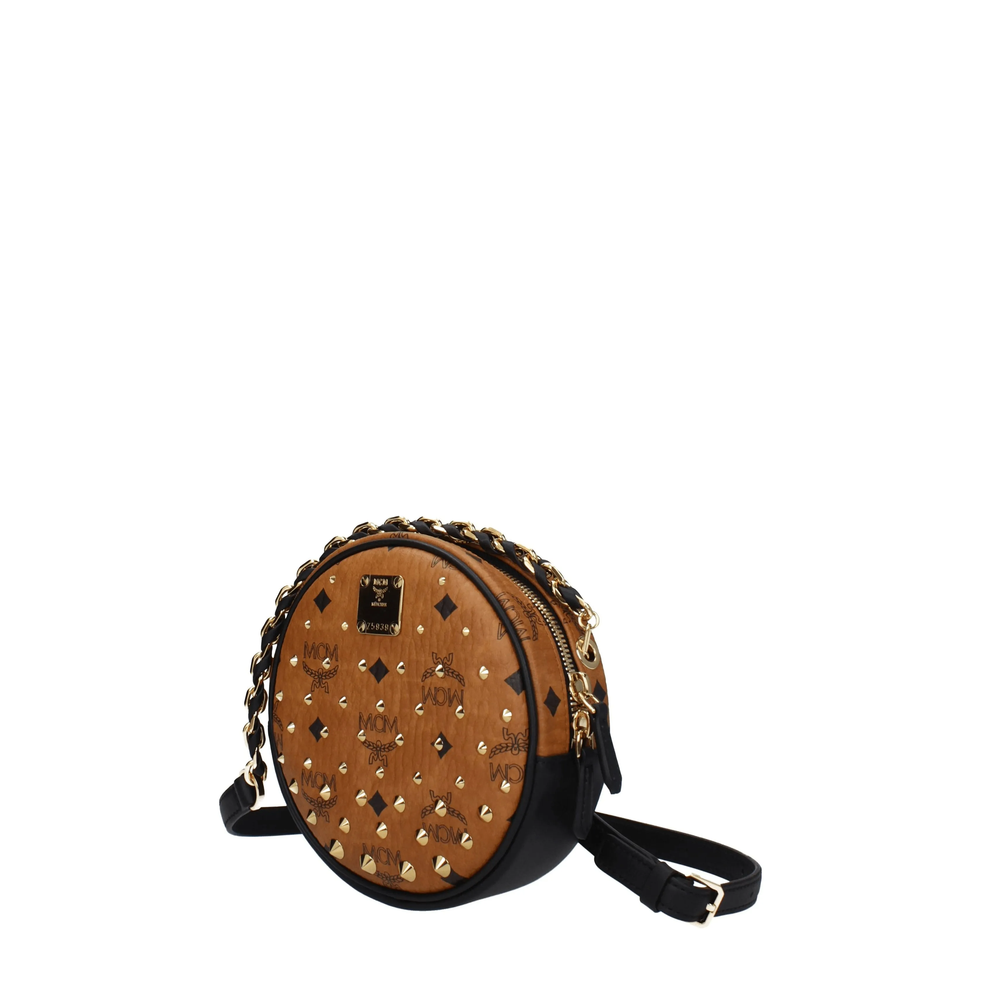 MCM Borse a Tracolla Donna Pelle Marrone/Nero