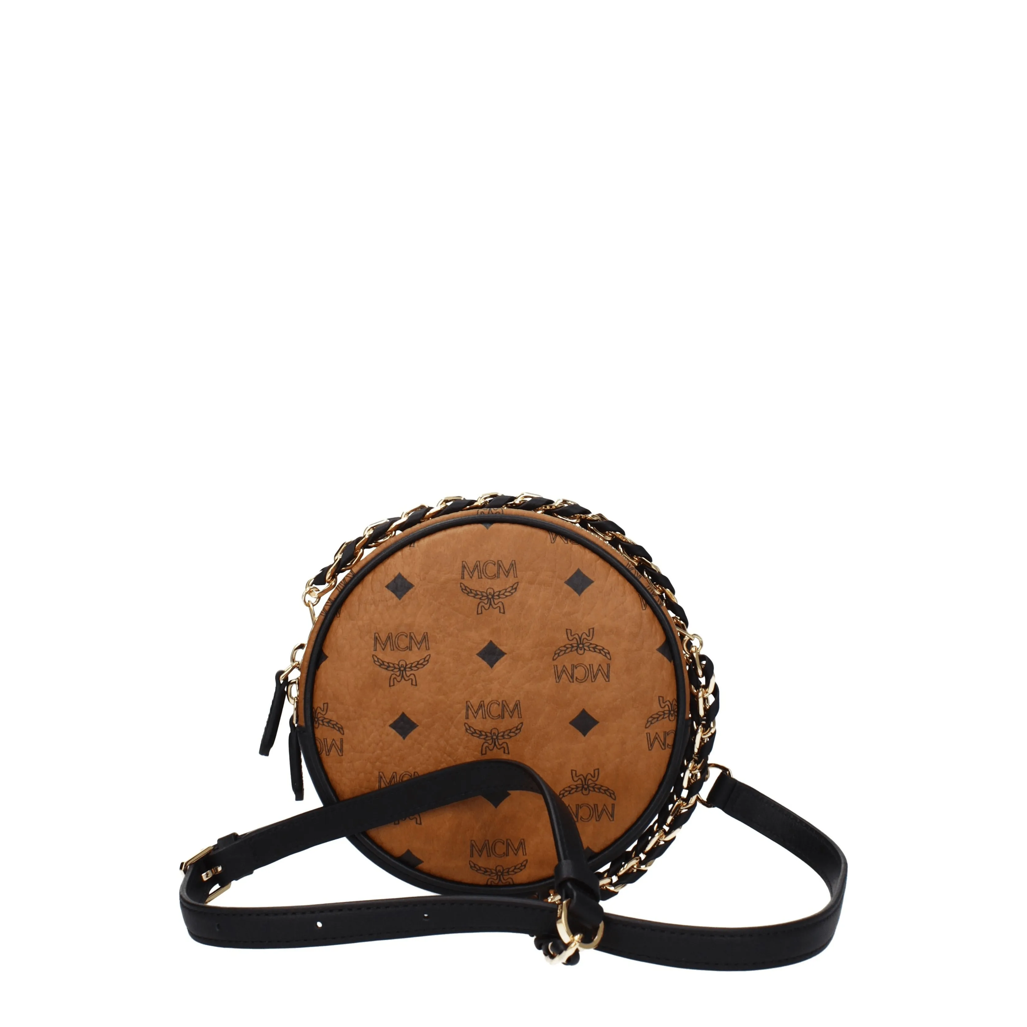 MCM Borse a Tracolla Donna Pelle Marrone/Nero