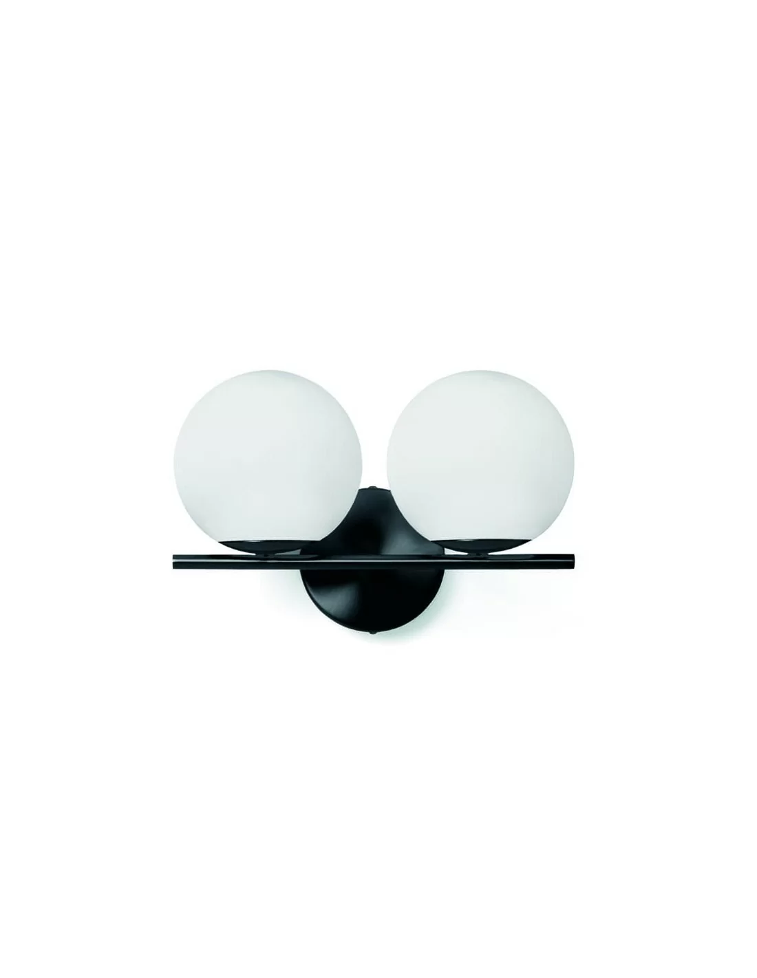 Miloox Jugen black applique moderna 2 luci