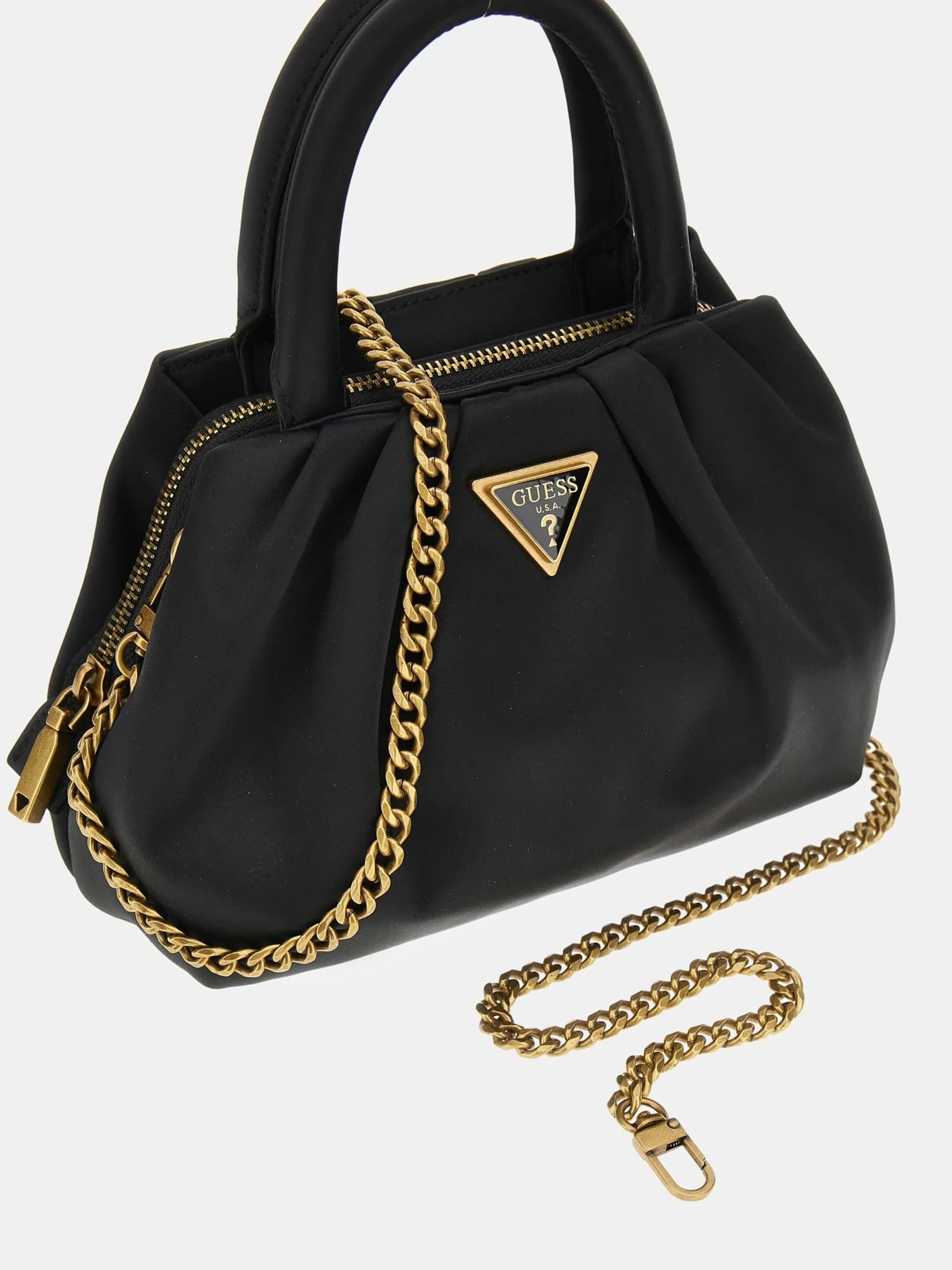 Mini borsa a mano tori satin guess