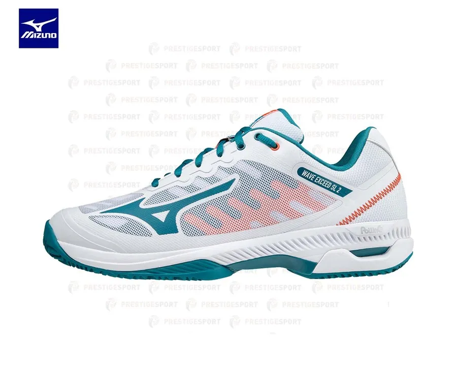 MIZUNO WAVE EXCEED SL2 CC BIANCO SCARPA TENNIS PADDLE
