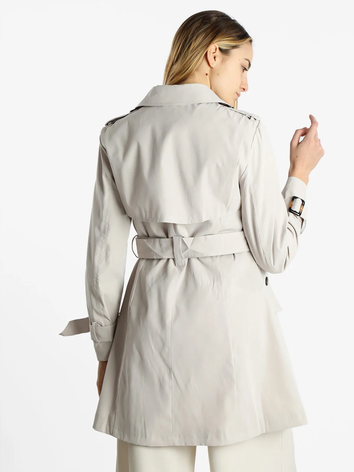 Monte Cervino Trench femme double boutonnage avec ceinture