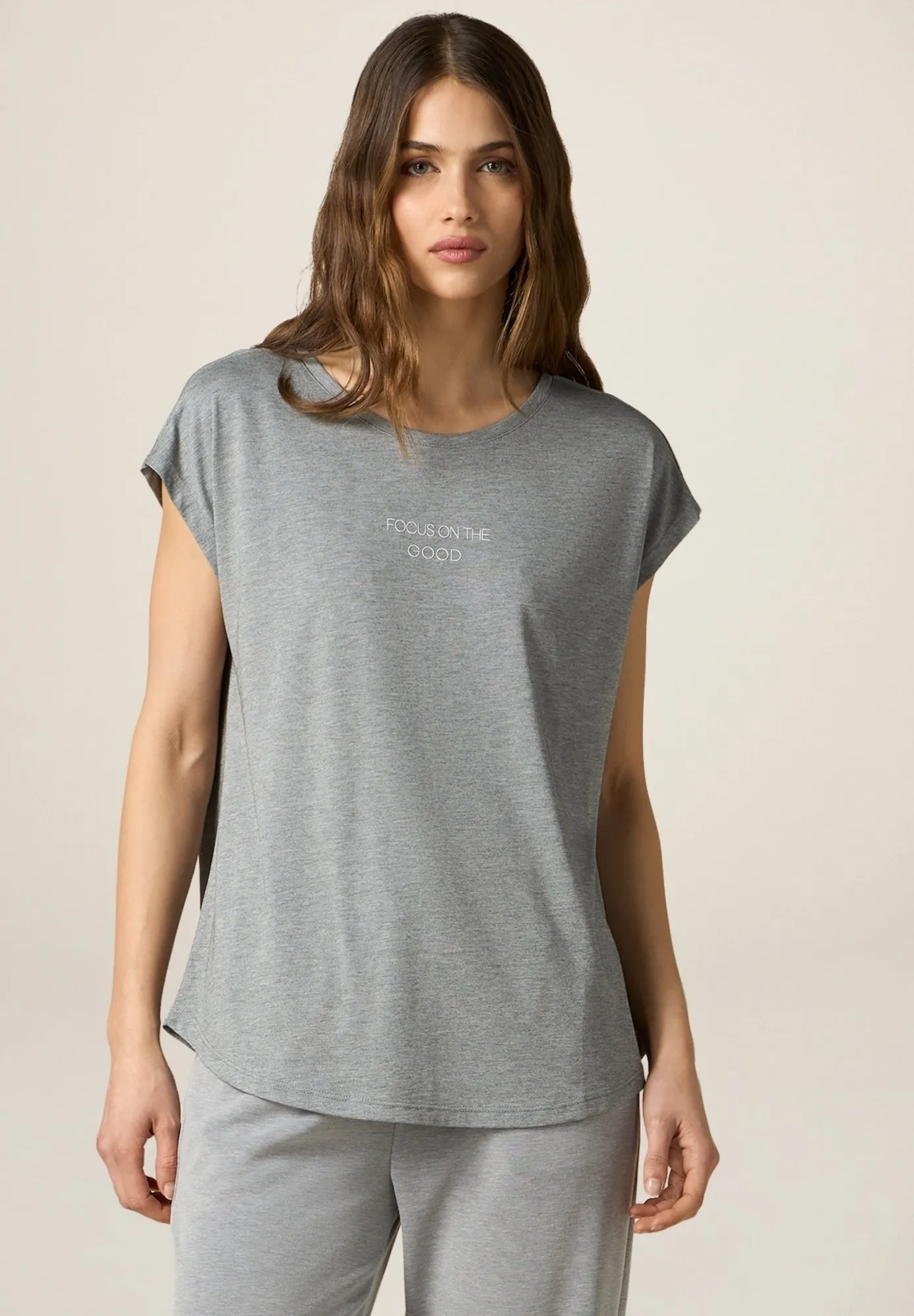 MÉLANGE MISTO MODAL - T-shirt con stampa