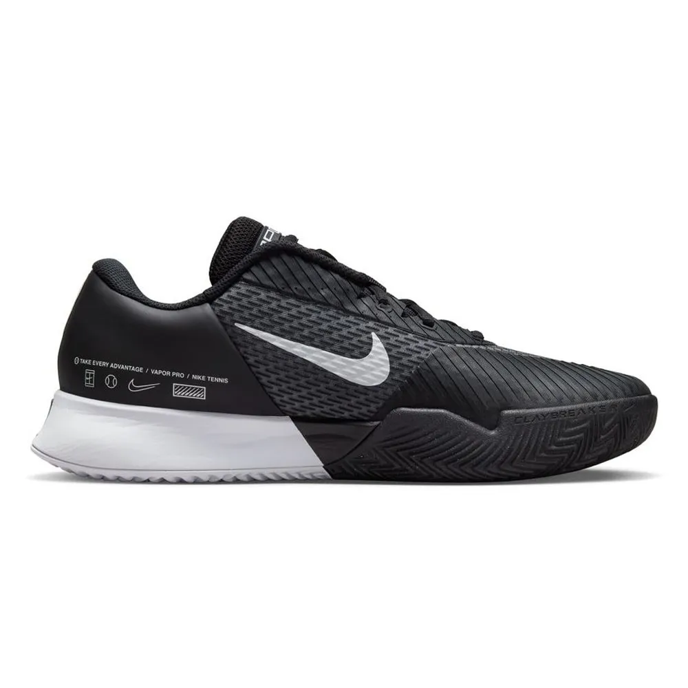 Nike Air Zoom Vapor Pro 2 Clay Nero Bianco - Scarpe Da Tennis Uomo