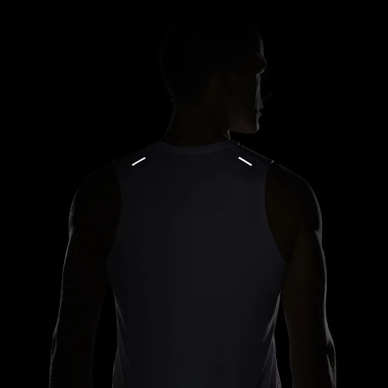 Nike Canotta Running Dvn Miler Bianco Cave Stone Uomo