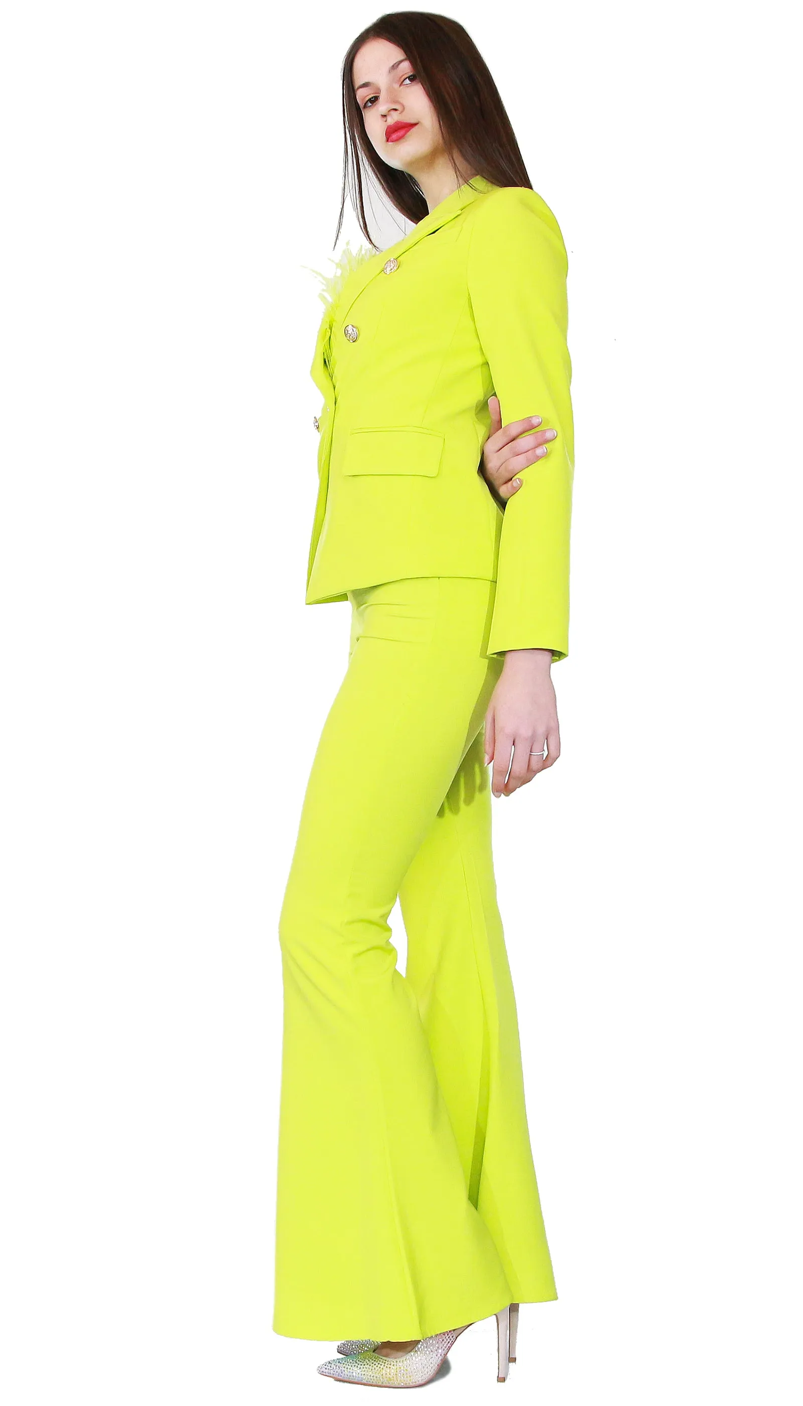 Nosecrets Milano Tailleur doppiopetto in tessuto stretch